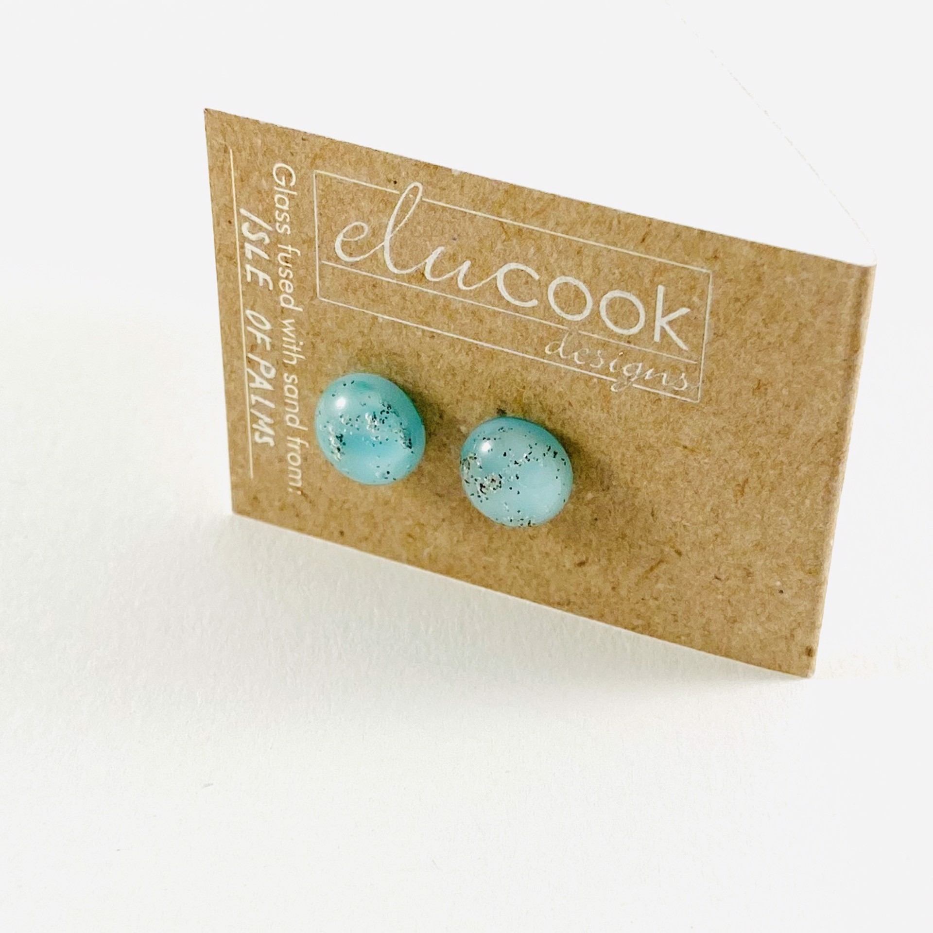 Button Earrings, 8h by Emily Cook