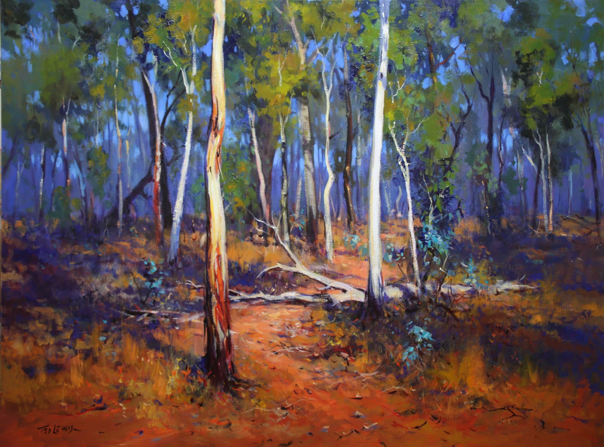 Hillside Sapplings by Ted Lewis