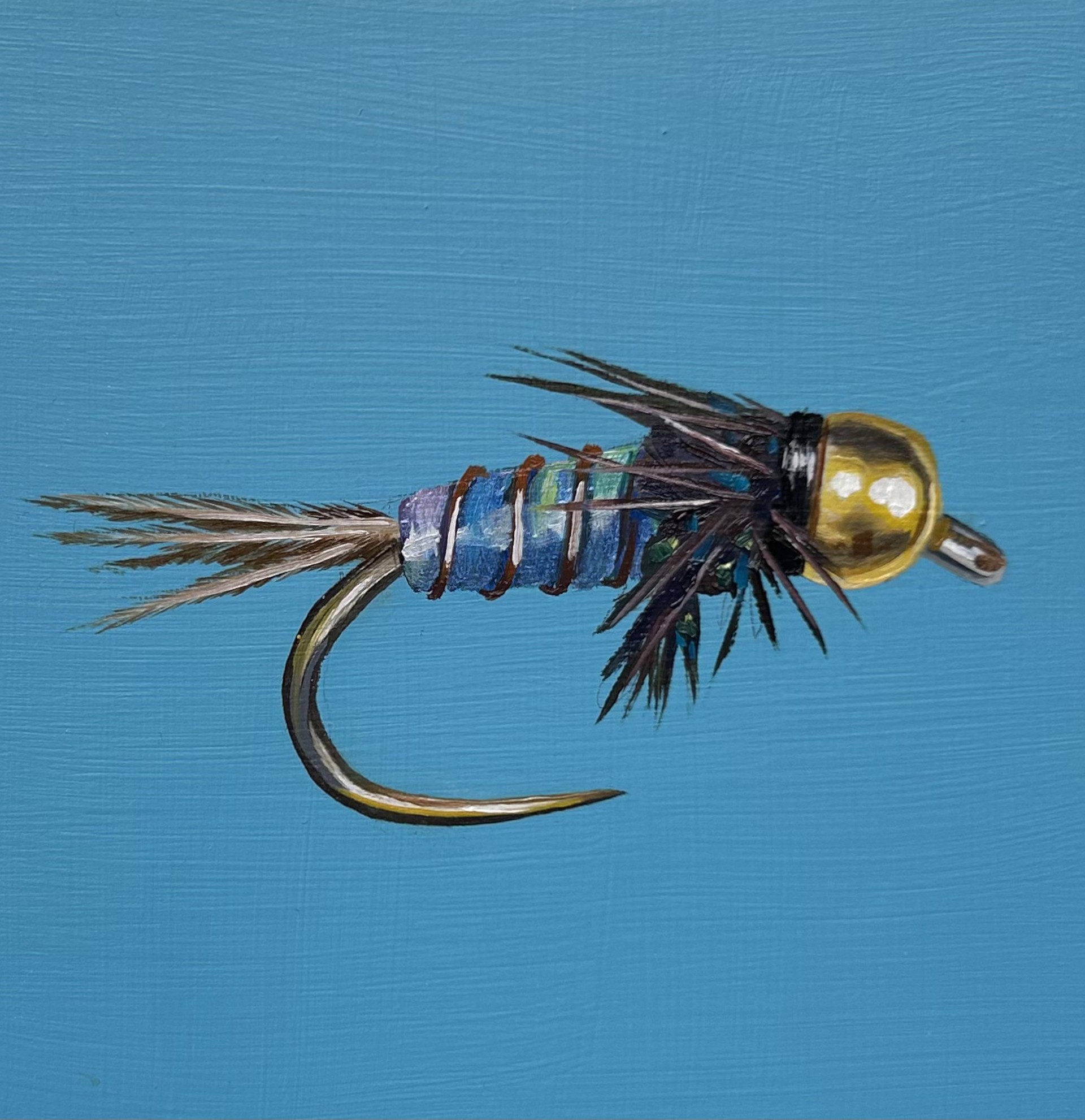 Beadhead Lightning Bug (Pearl) by Berkeley Hoerr