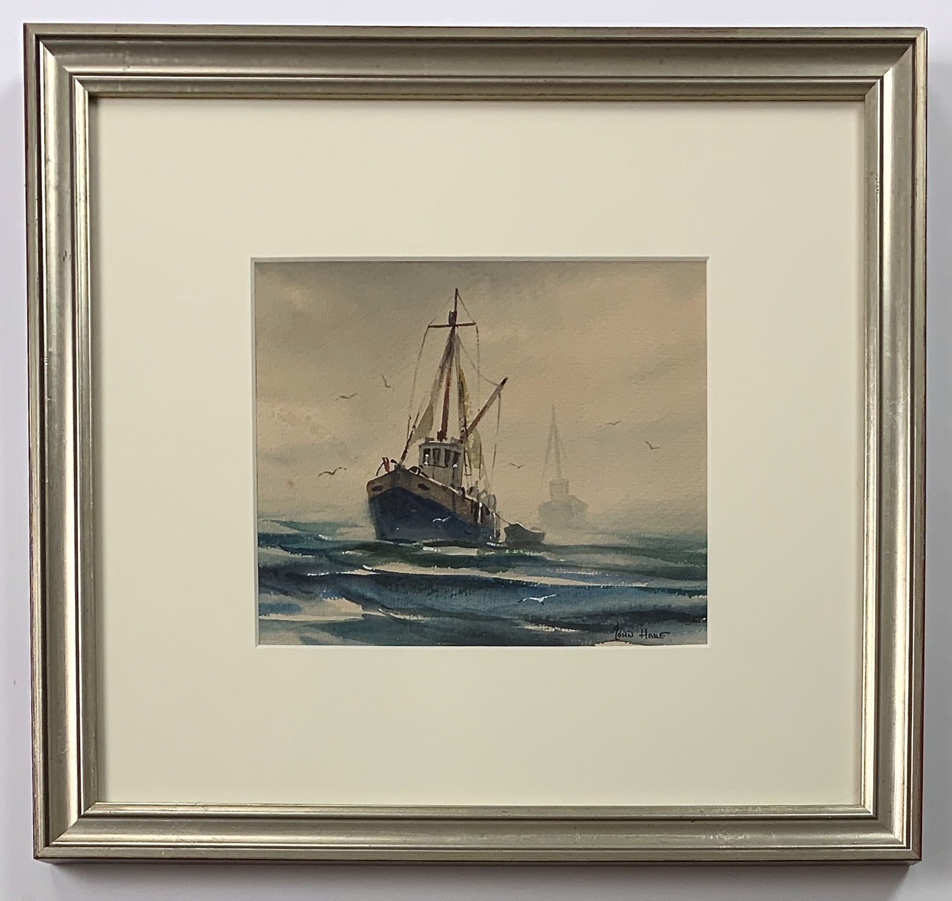 Boat at Sea by John Cuthbert Hare