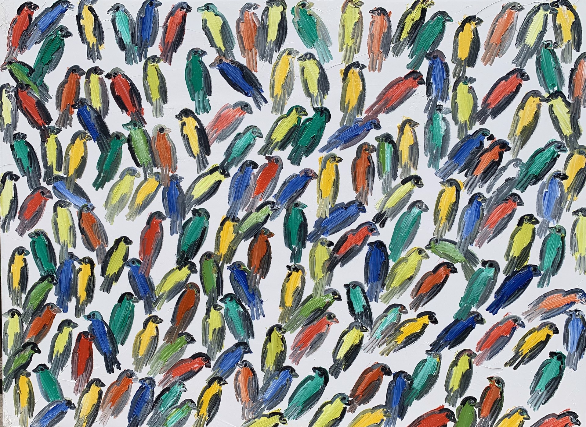 Finches by Hunt Slonem