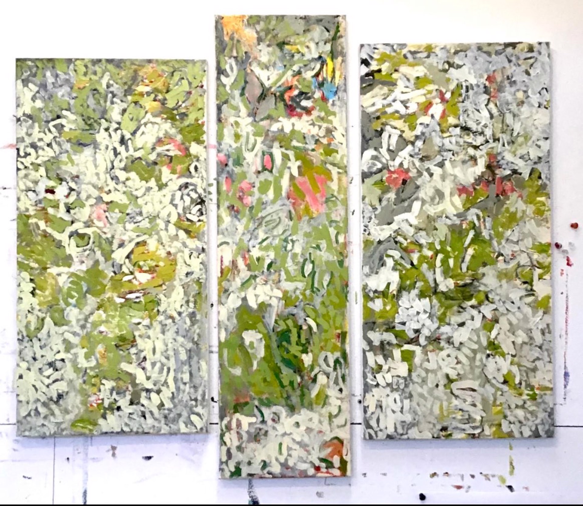 Spring Song I, II, III (Triptych) by Billie Bourgeois