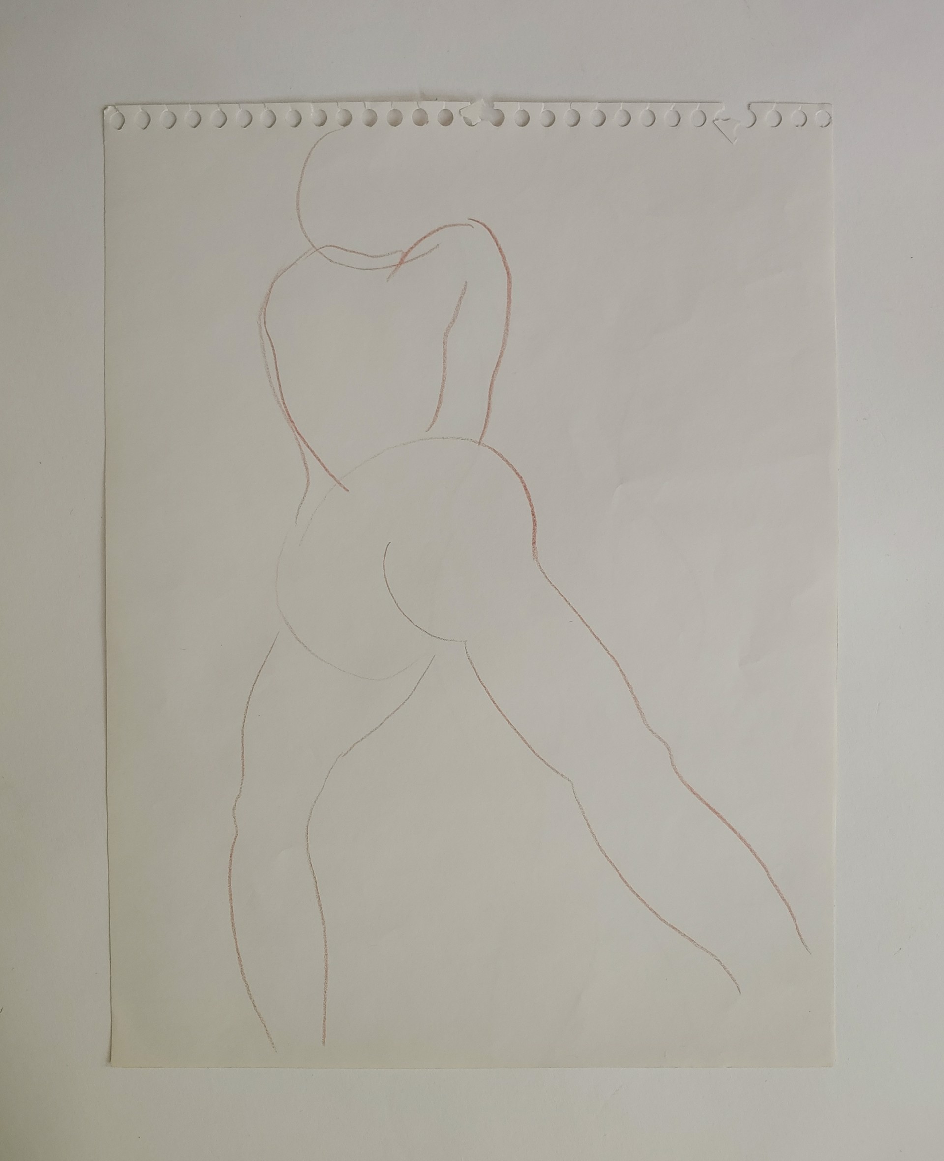 Double Sided Nude Sketch by David Amdur