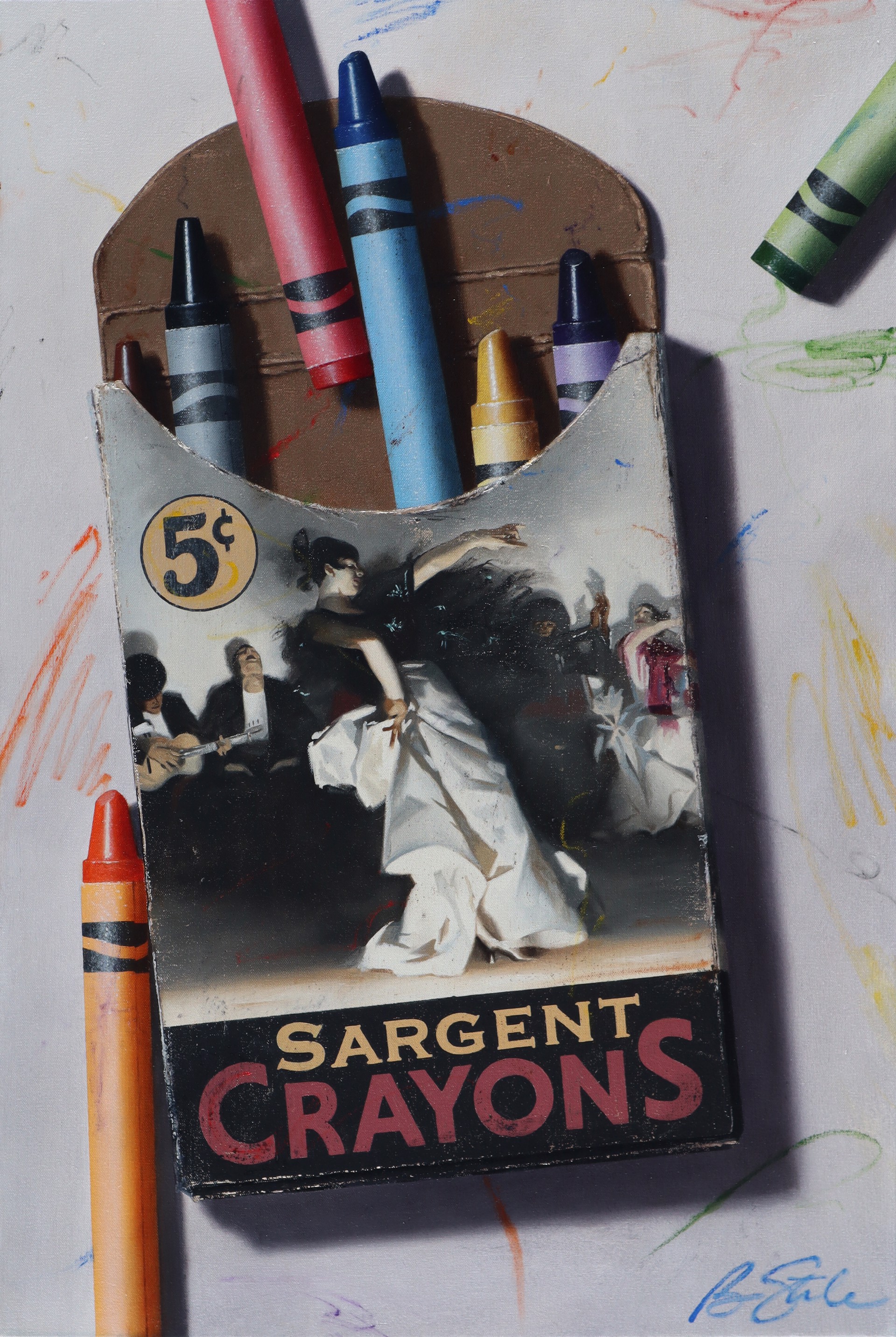 Sargent Crayons: El Jaleo by BEN STEELE