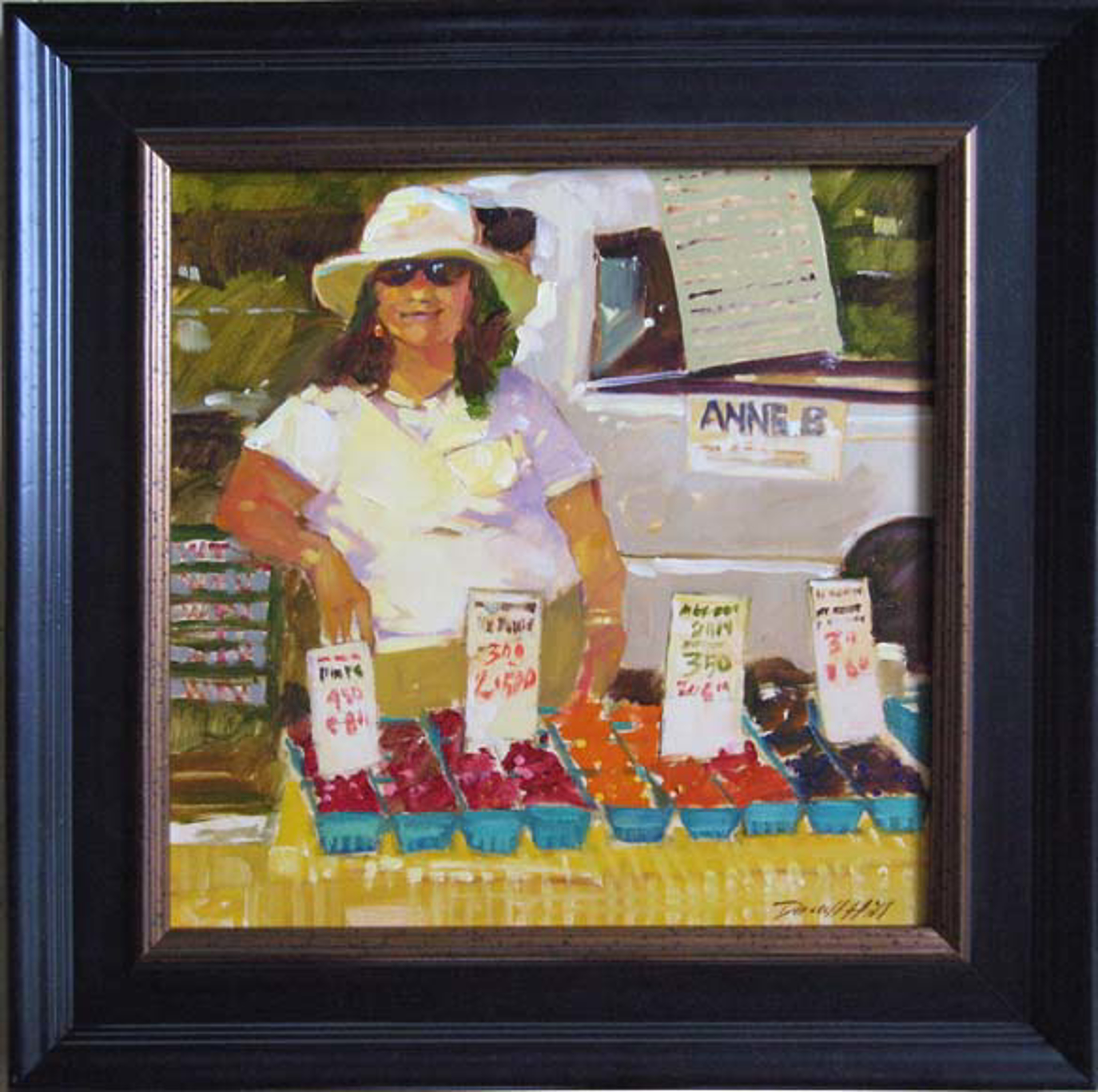 Berries For Sale - Original by Darrell Hill