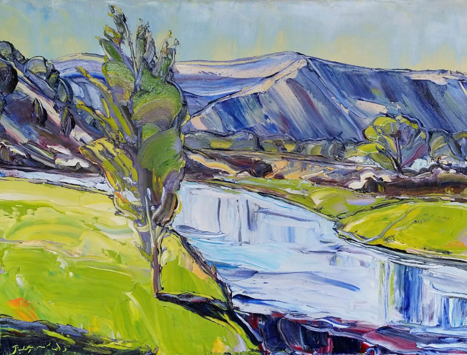Cottonwood Along the River by Robert REYNOLDS