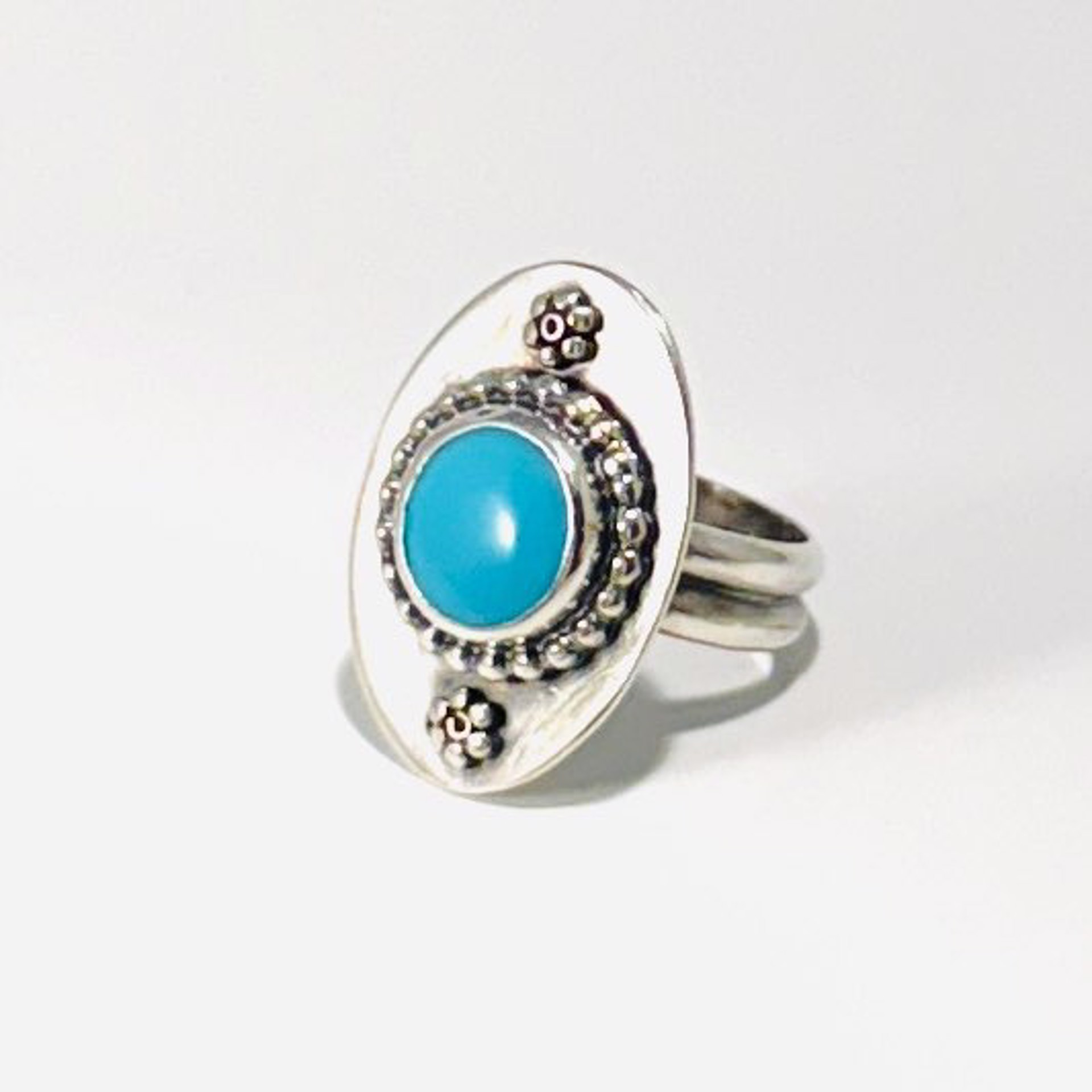 Turquoise Ring sz6.5 AB23-58 by Anne Bivens