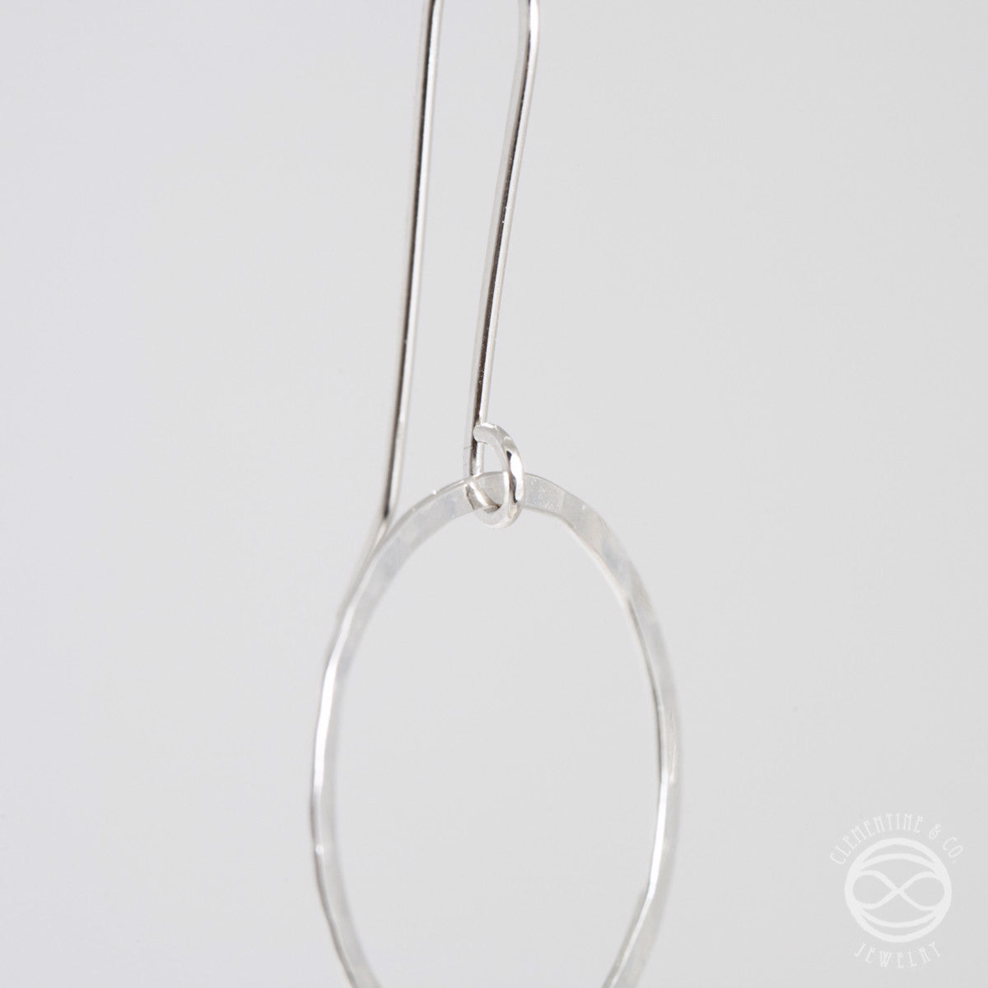 Circle Earrings in Sterling Silver by Clementine & Co. Jewelry