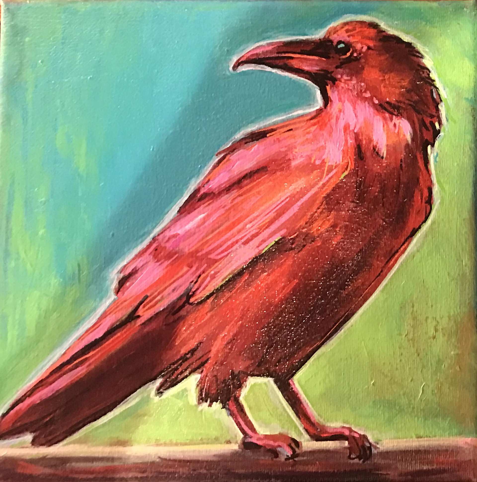 Red Raven by Cindy Anderson