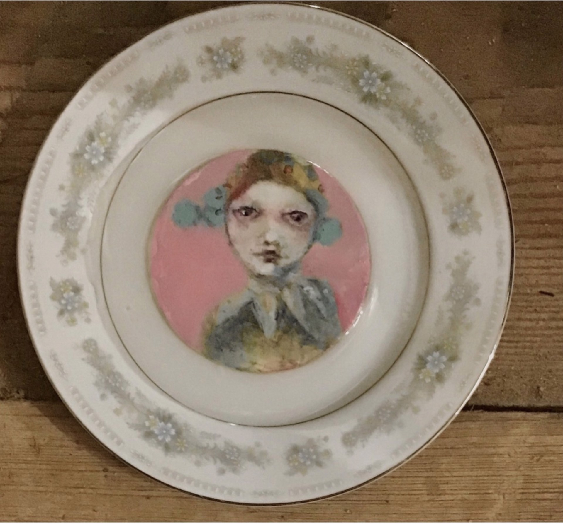 Girl Plate by Shellie Lewis Crisp