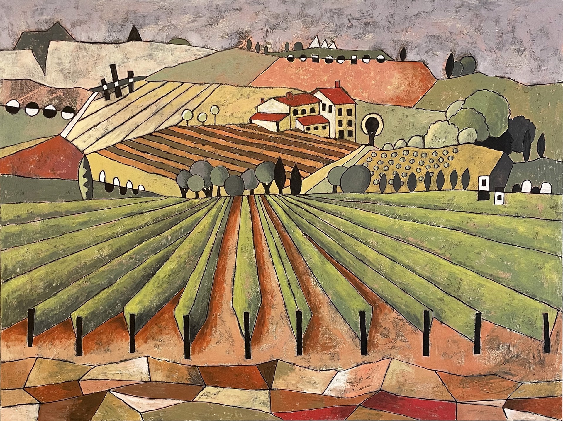Tuscan Vineyard II by Greg Stanley