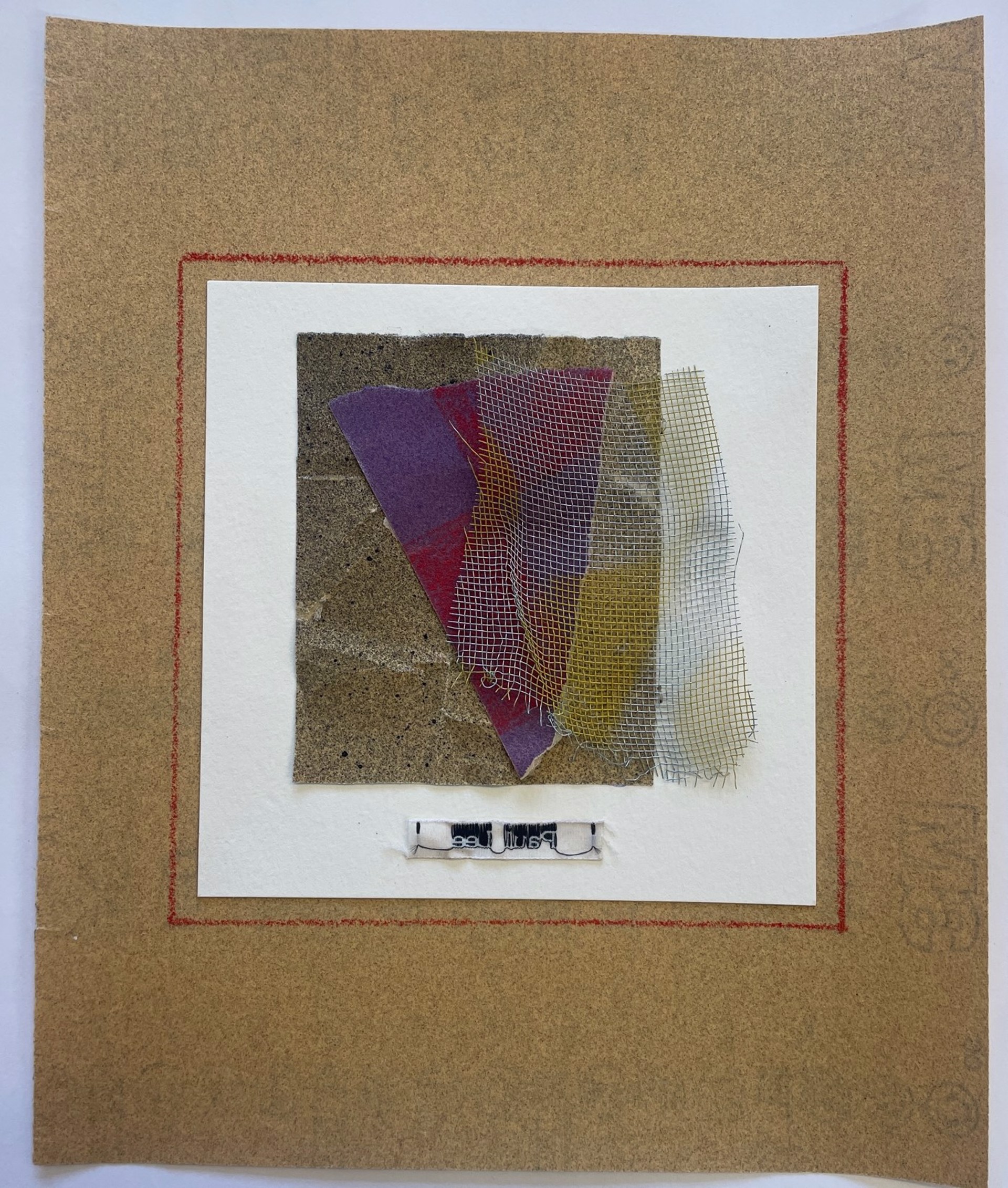 Sandpaper Collage No. 2 by Paul Lee