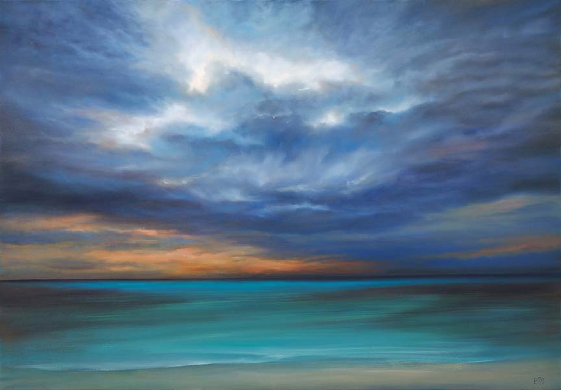 Blue Horizon (Print) by Cheryl Kline