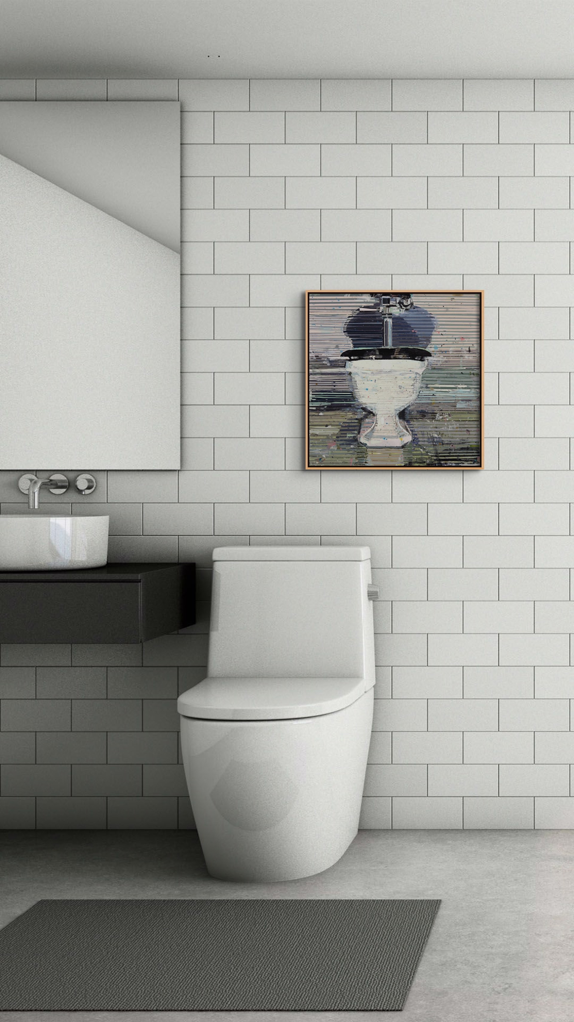 Noonan Toilet Portrait no. 3 by Kim Frohsin
