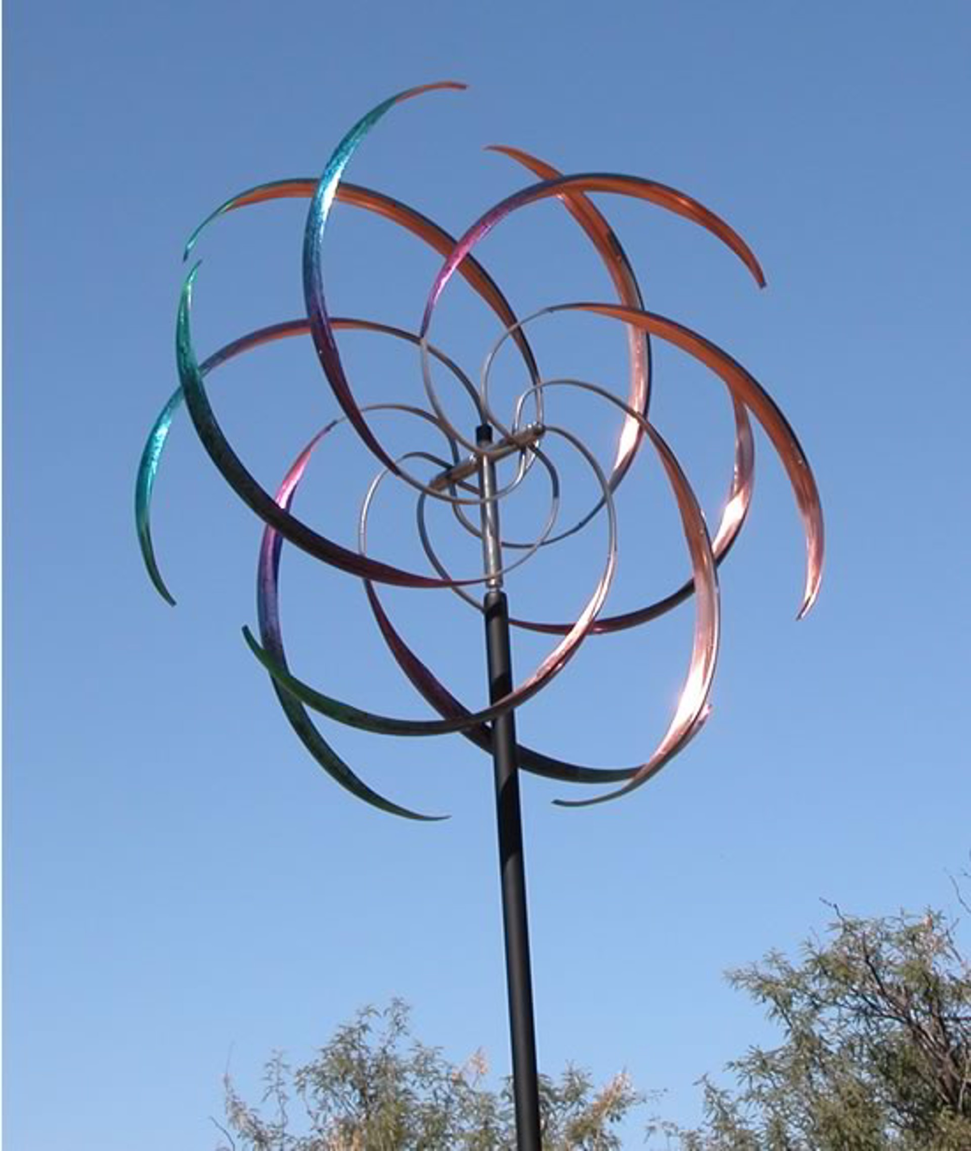 Trancer - 42" -  Available in Colors by Mark White Wind Sculpture