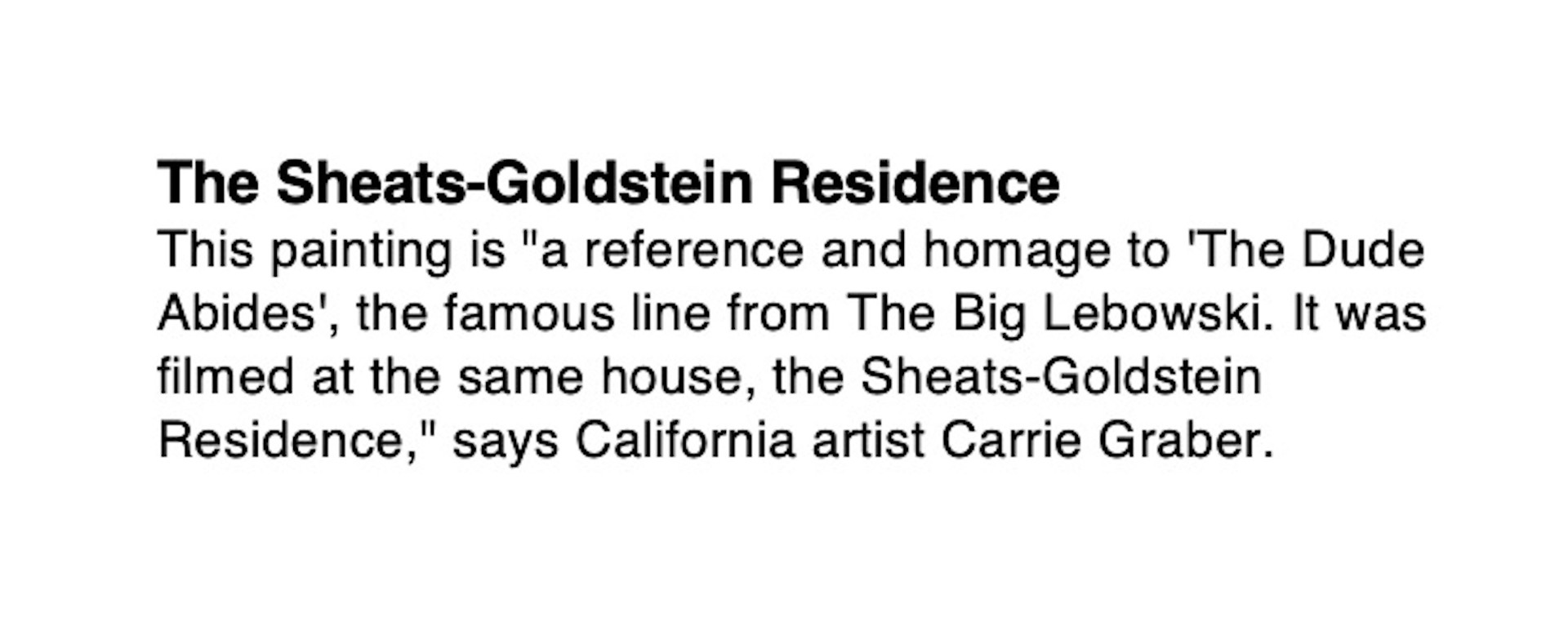 The Sheats-Goldstein Residence