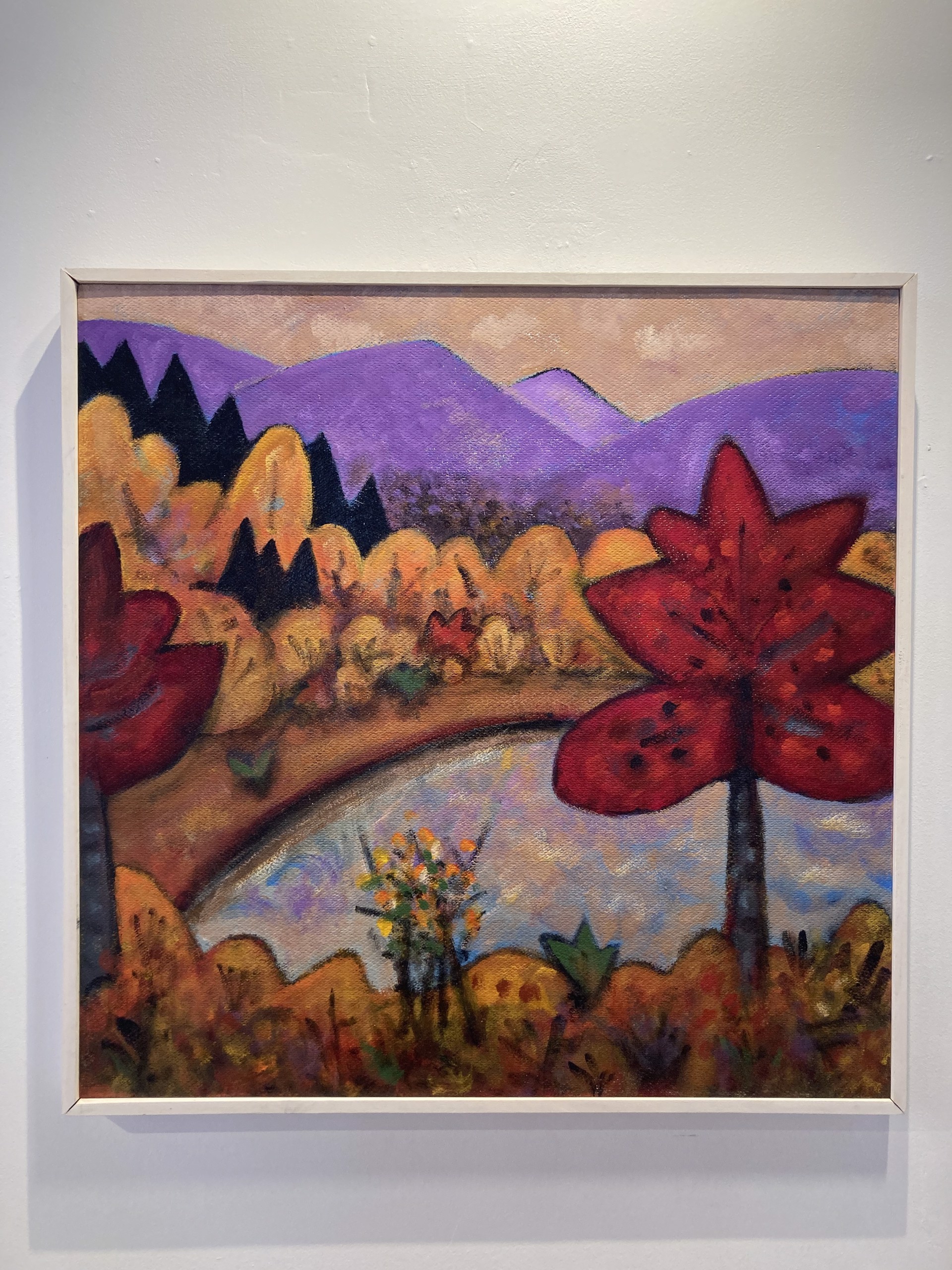 Landscape with Red Maple by Philip Barter