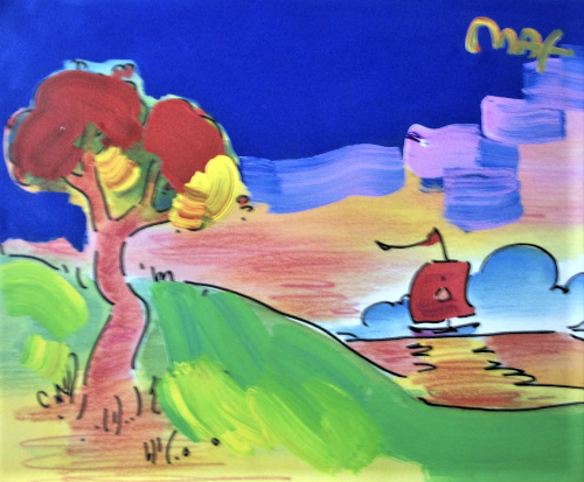 Quiet Lake by Peter Max