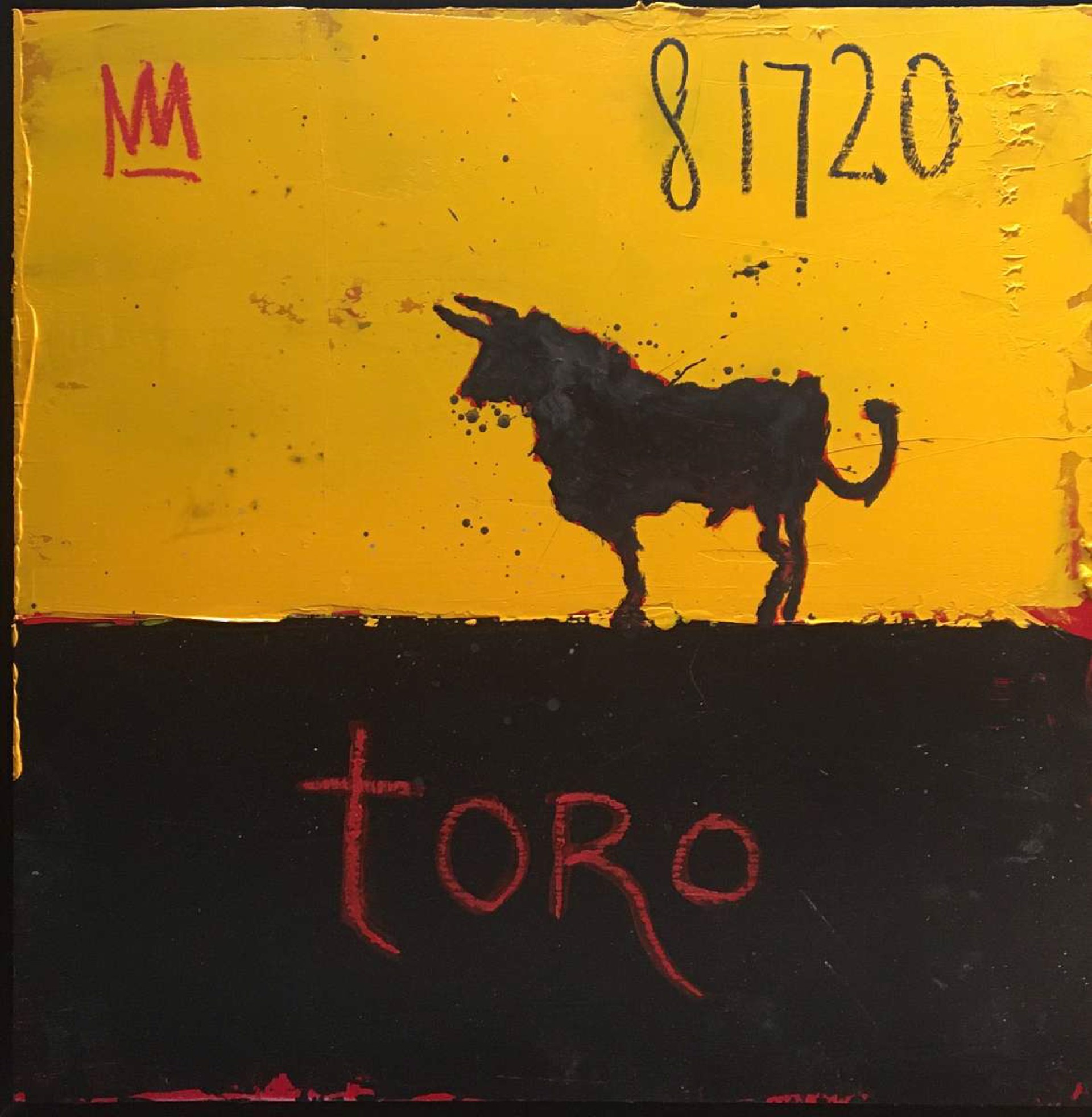 Toro in a Yellow Field by Michael Snodgrass