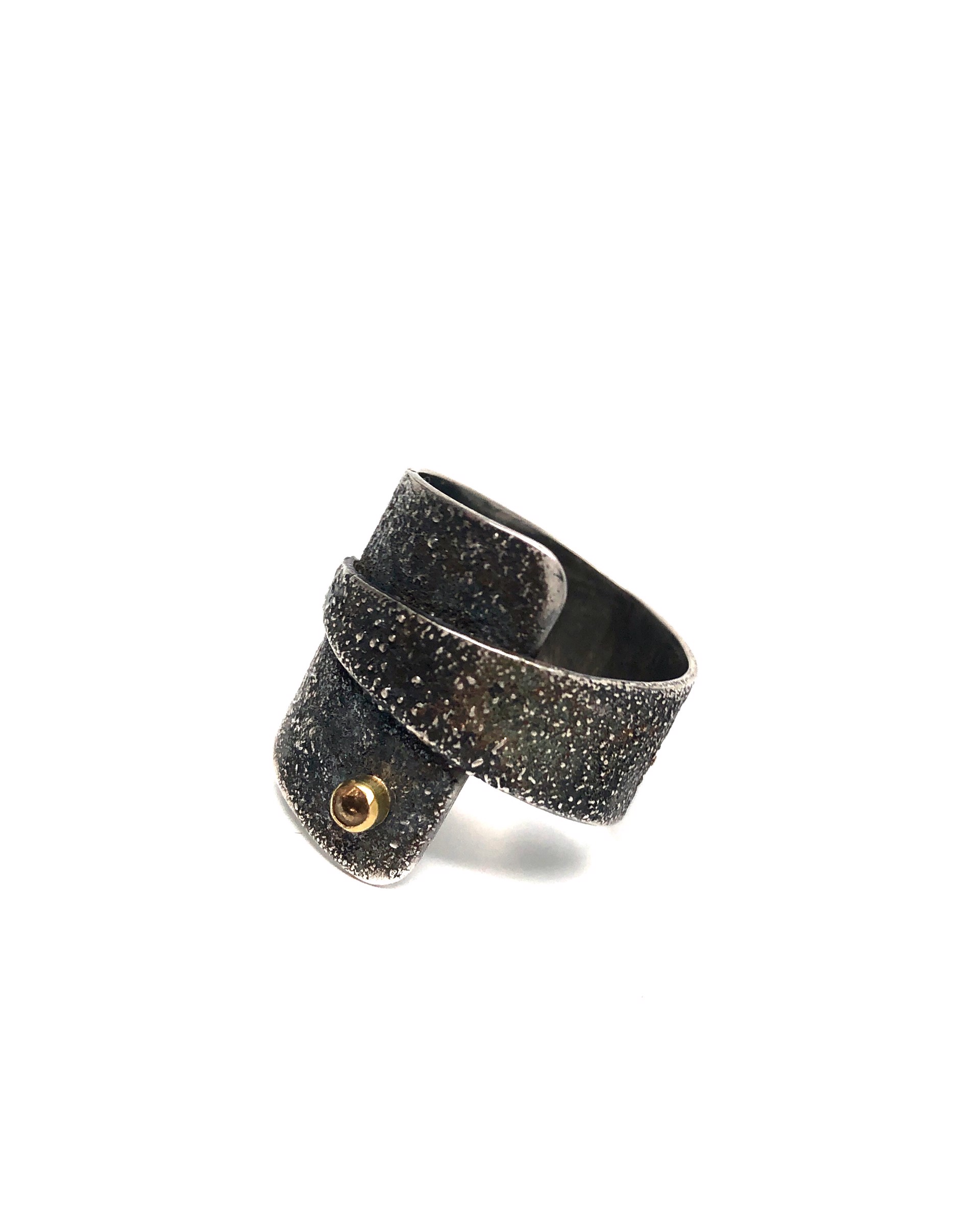 Triangle Texture Wrap Ring 2 by Carli Schultz