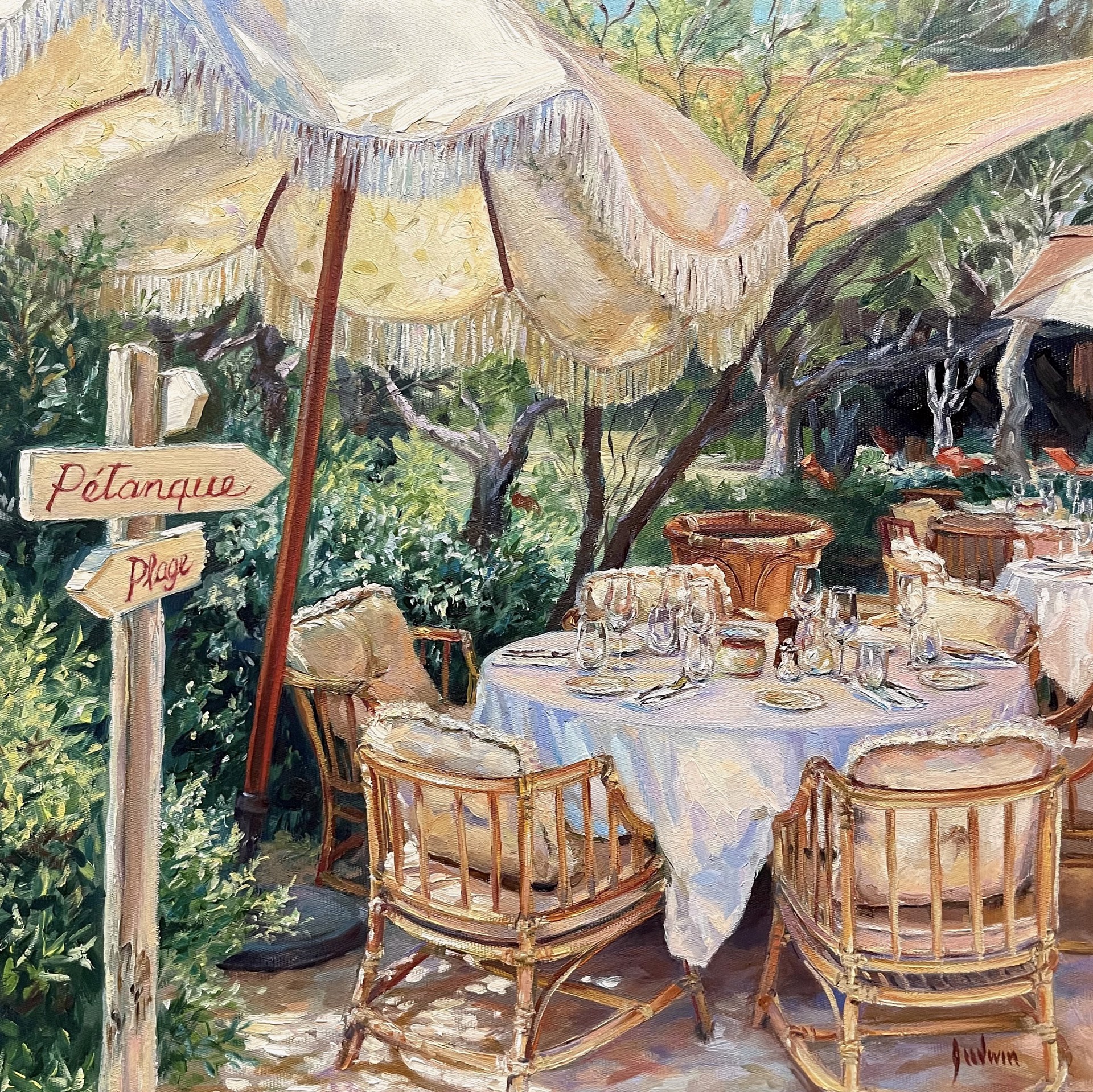 Pétanque et le Plage, Gigi Ramatuelle by Lindsay Goodwin