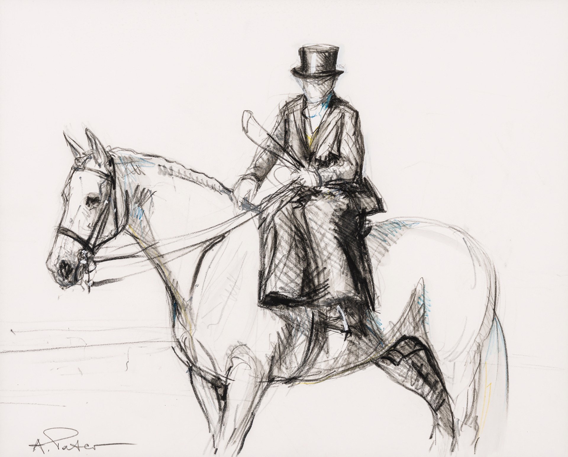 Side Saddle Studies (Set of Three) by Andre Pater