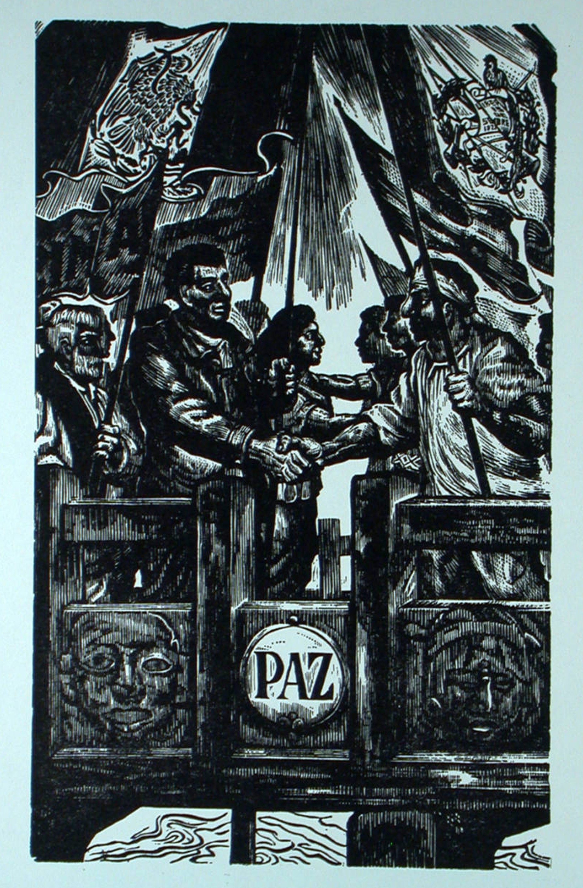 La Amistad de México y Guatemala by Ángel Bracho