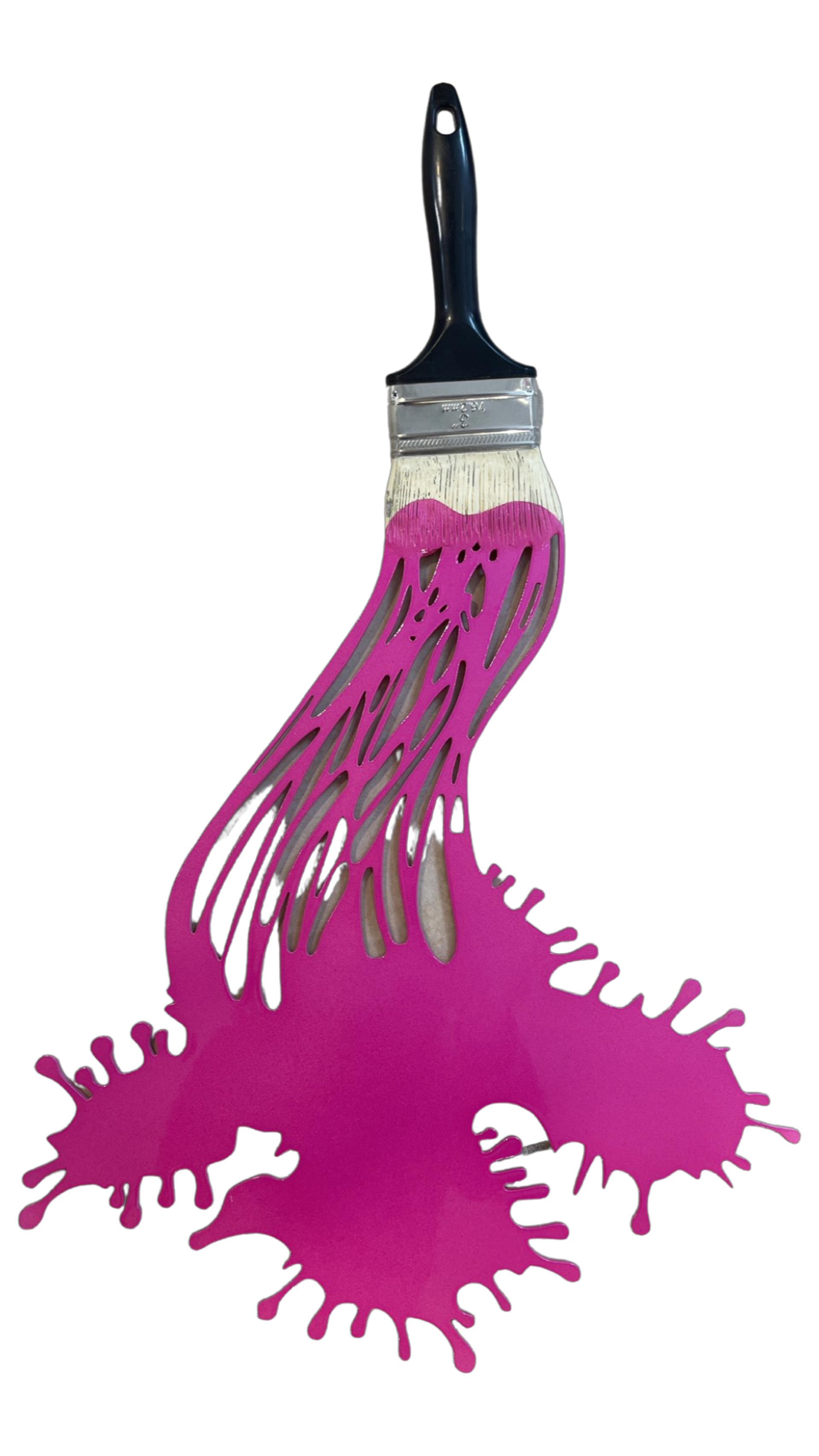 Pink Metal Large Brush by Brushes and Rollers "Let's Paint" by Efi Mashiah