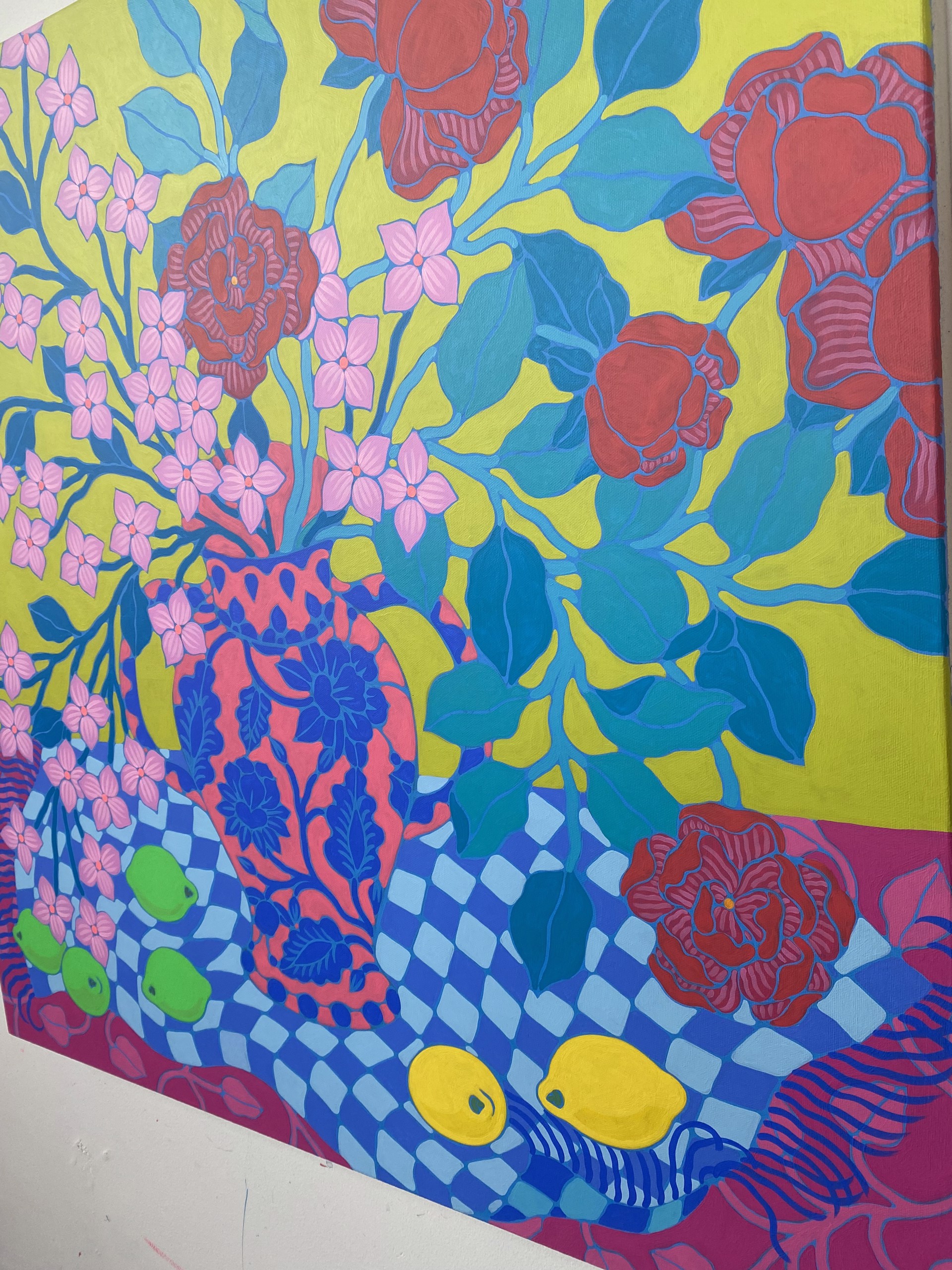 Roses in Yellow Room by Sarah Ingraham