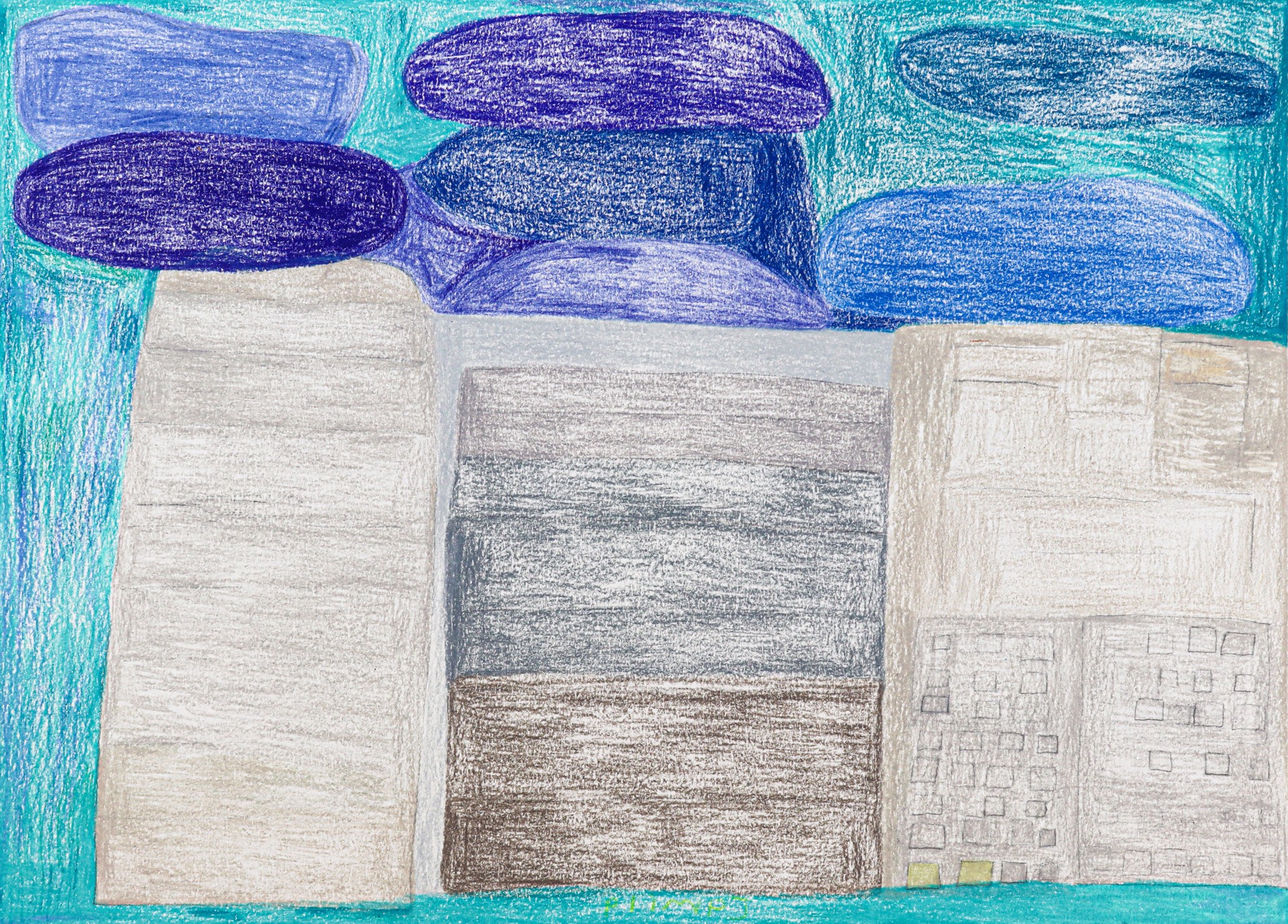 Clouds Hanging Over the Buildings by Jamila Rahimi