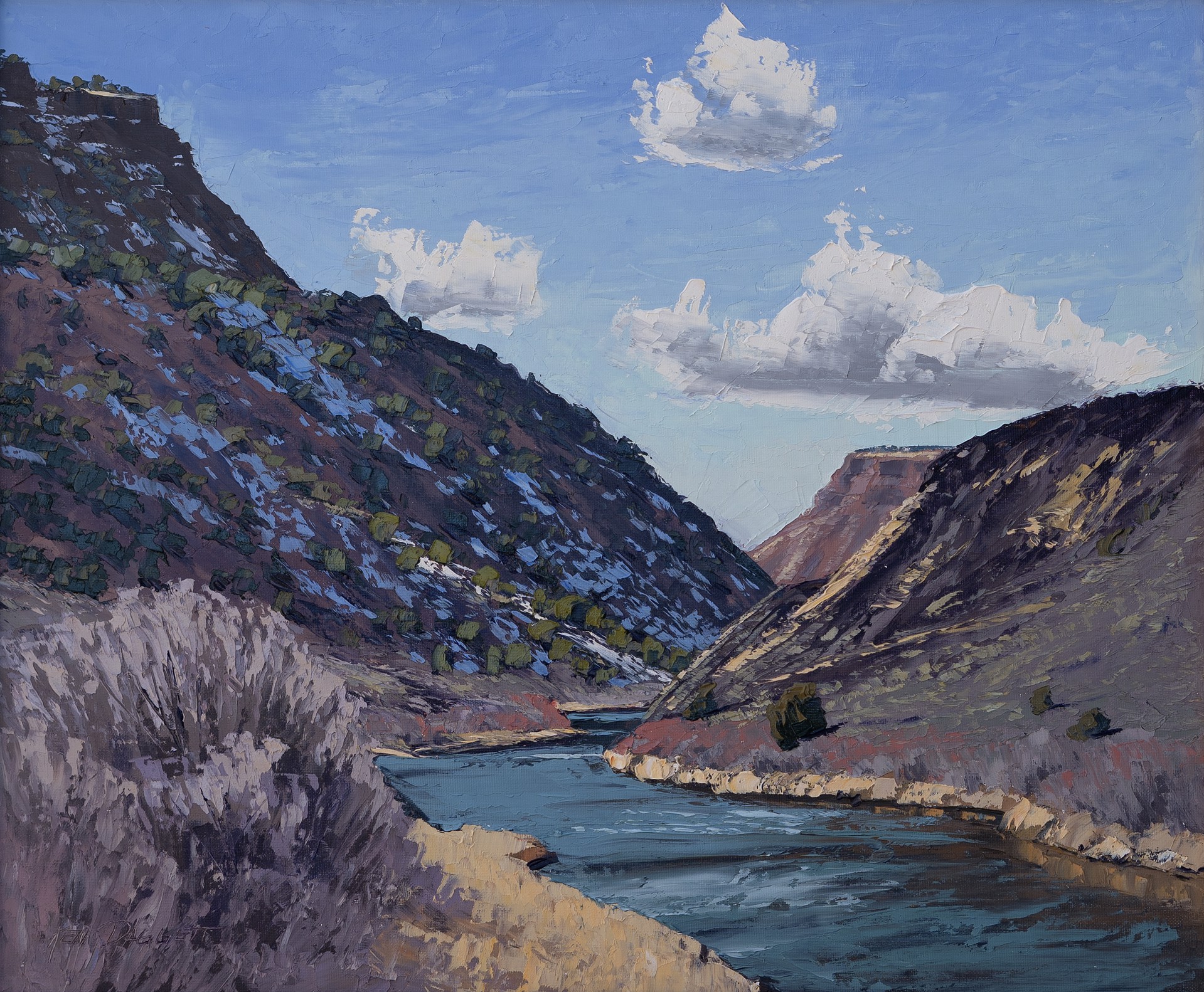 Along the Rio Grande by Ken Daggett