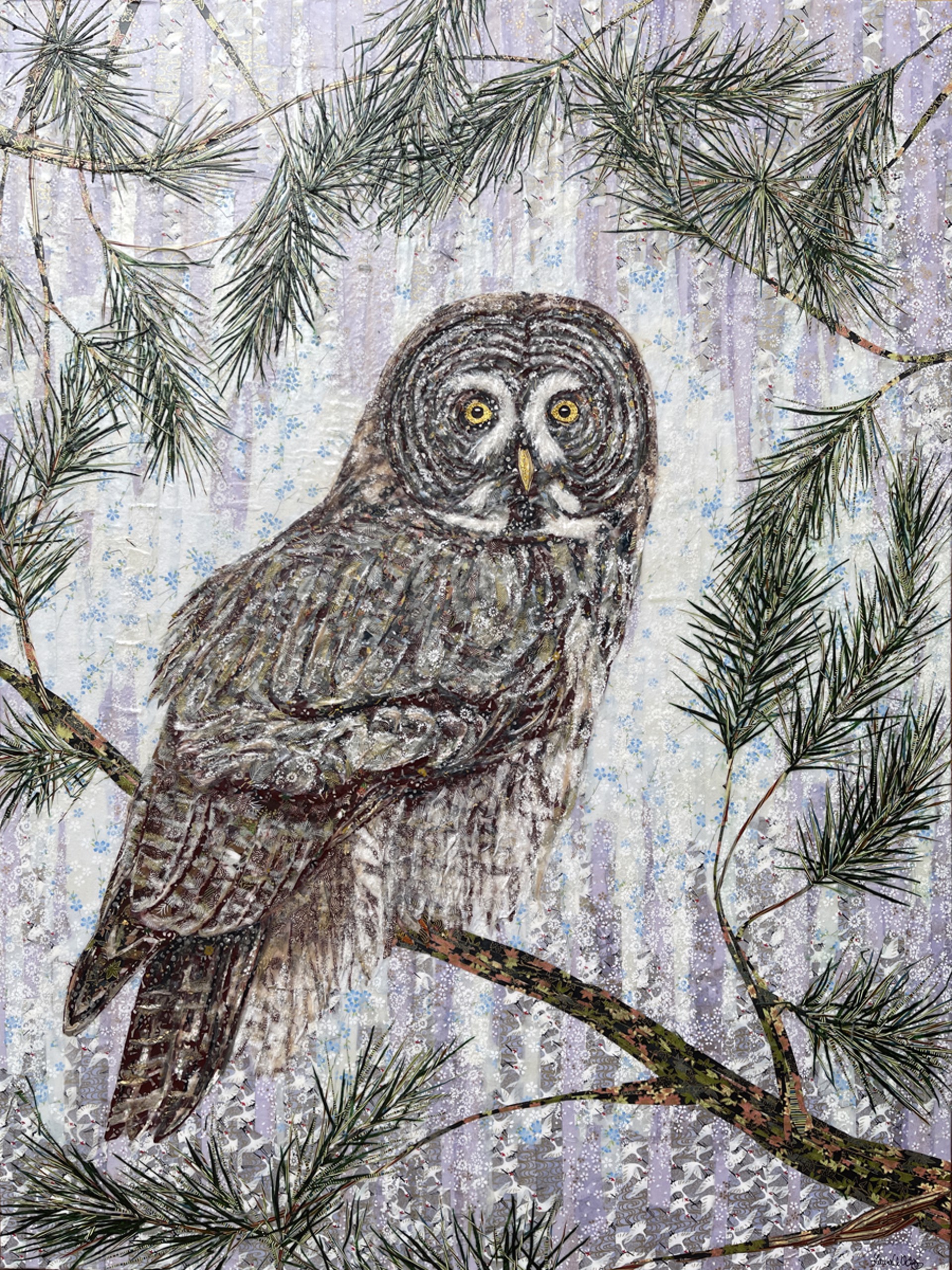 Great Gray Owl - SOLD! by Laura Adams