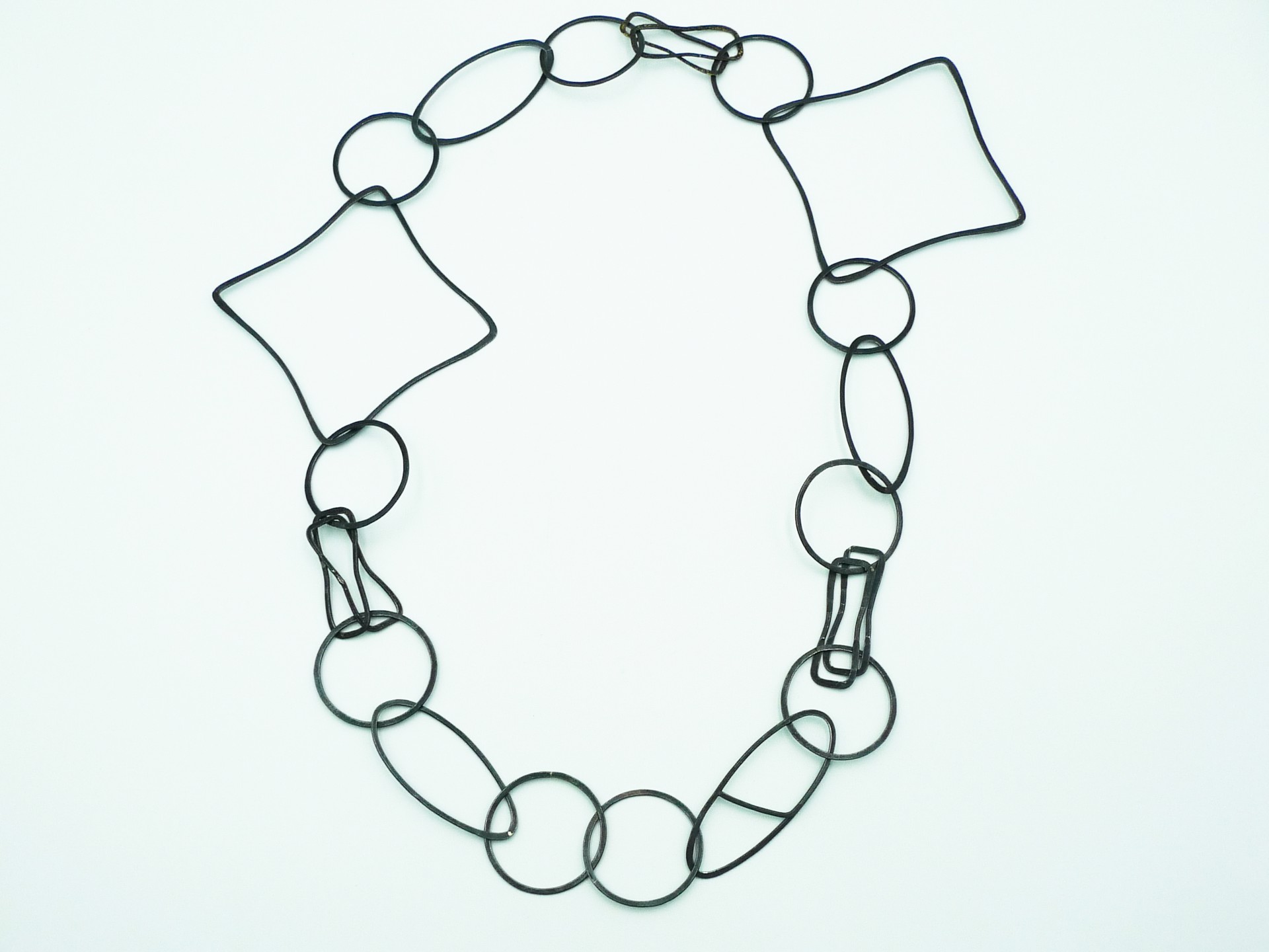 Medium Geometric Chain Necklace by Susanne Henry