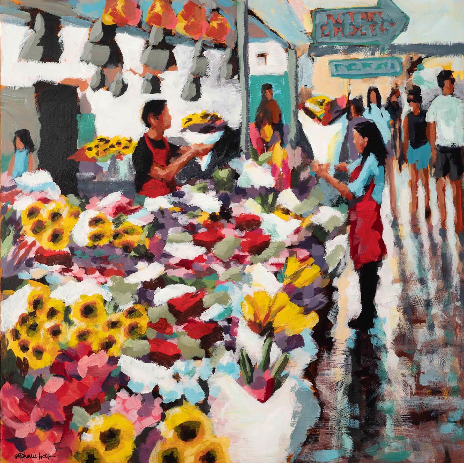 Flower market by Stephanie Hock