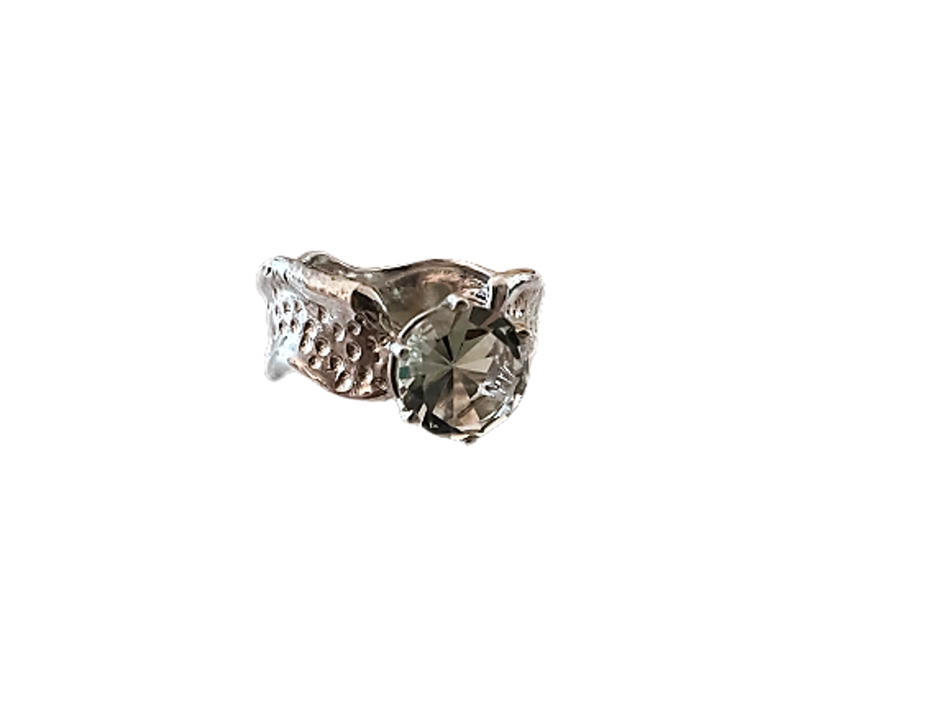 Ripple Ring - Green Amethyst by Kristen Baird