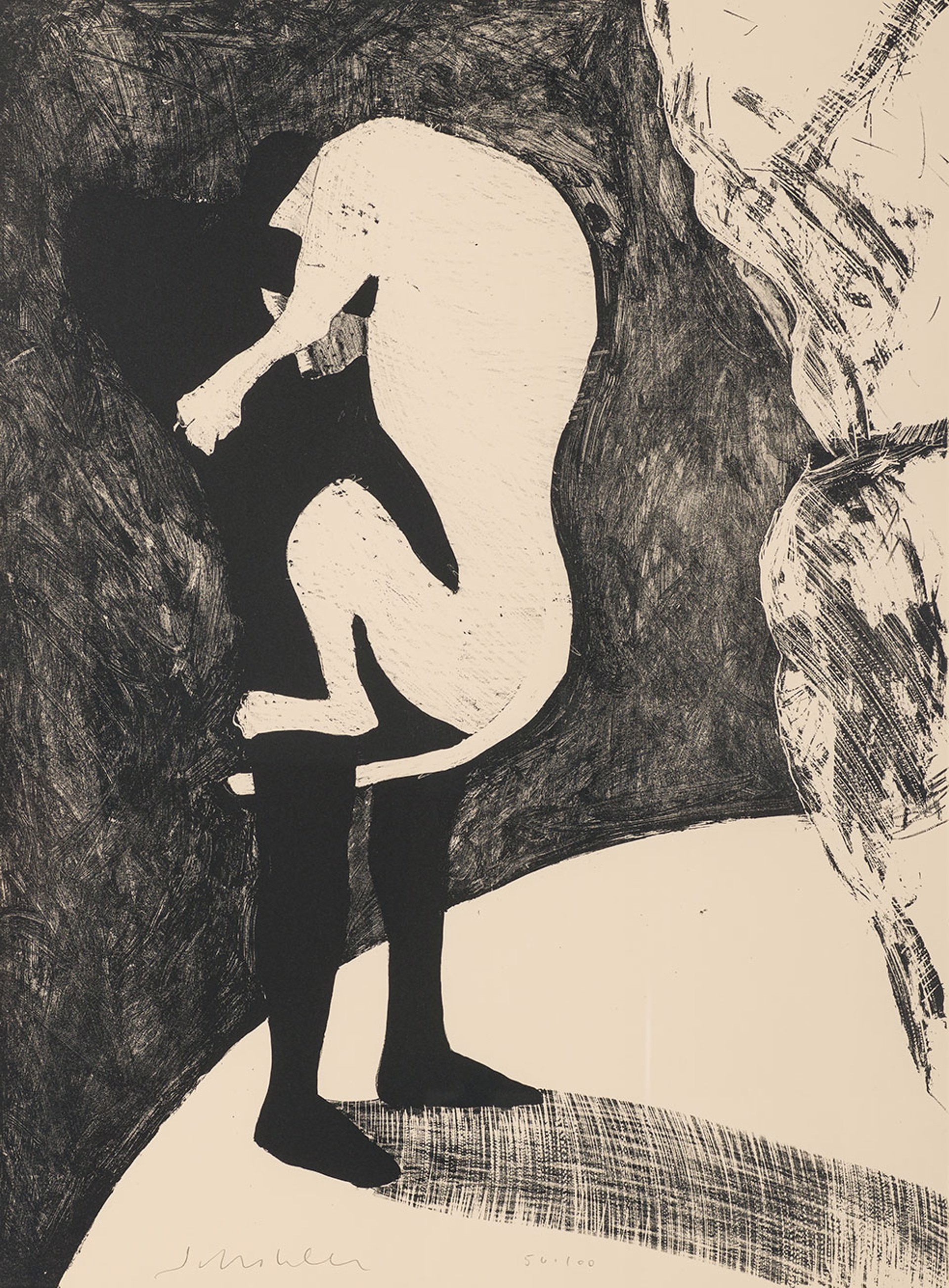 Another Carnival, Man and Lion (Ed. 56/100) by Fritz Scholder