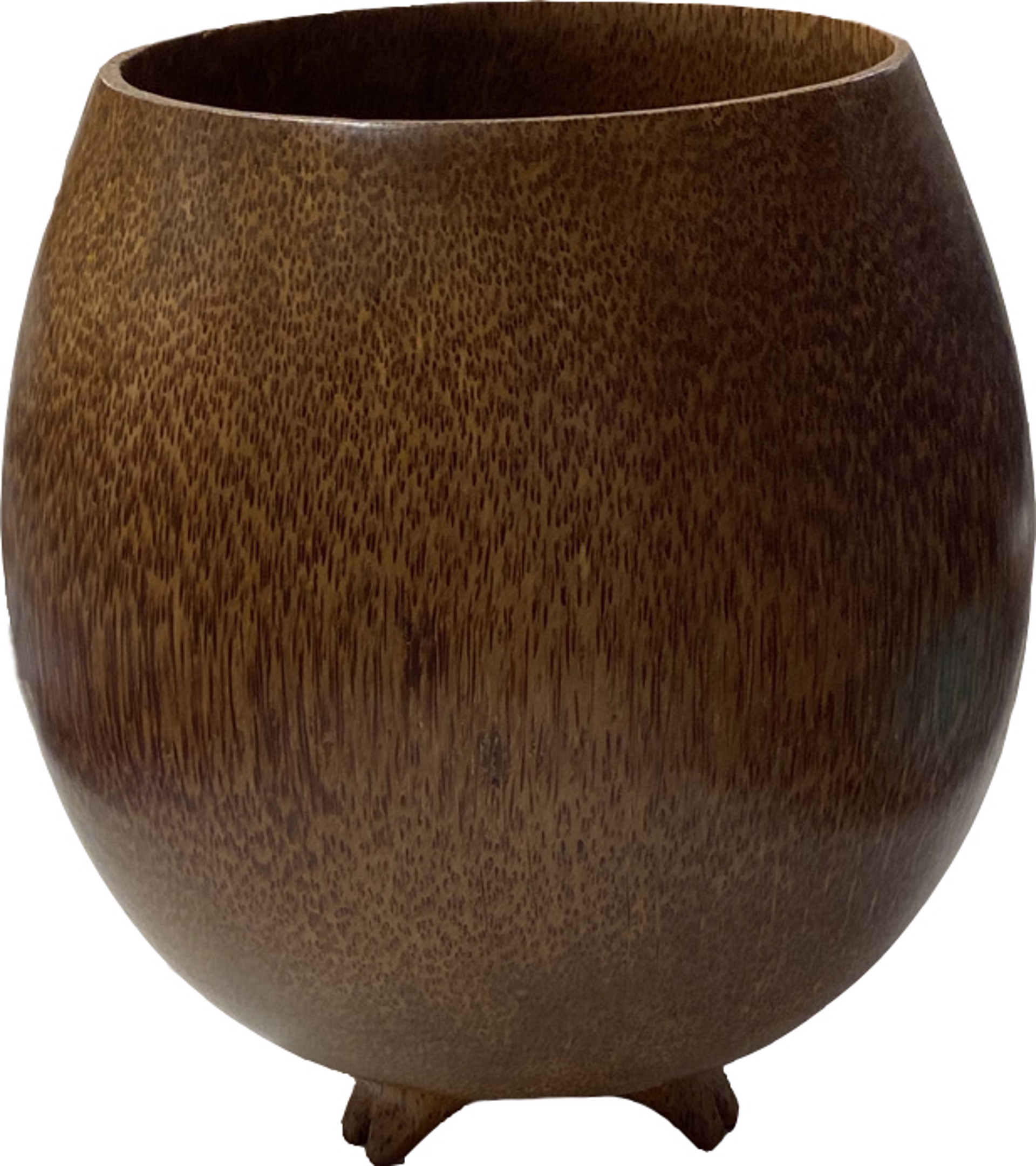 Coconut Deep Bowl with Feet by John Fackrell