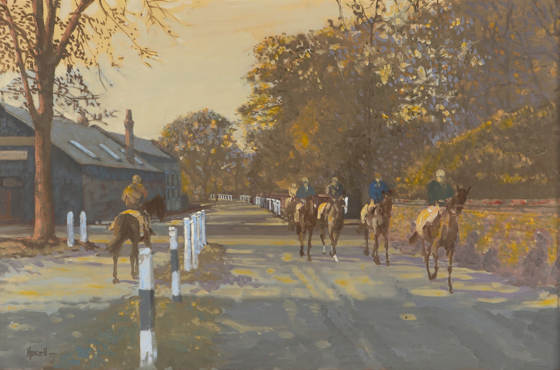 Fall Exercise - Leaving the Stables by Peter Howell