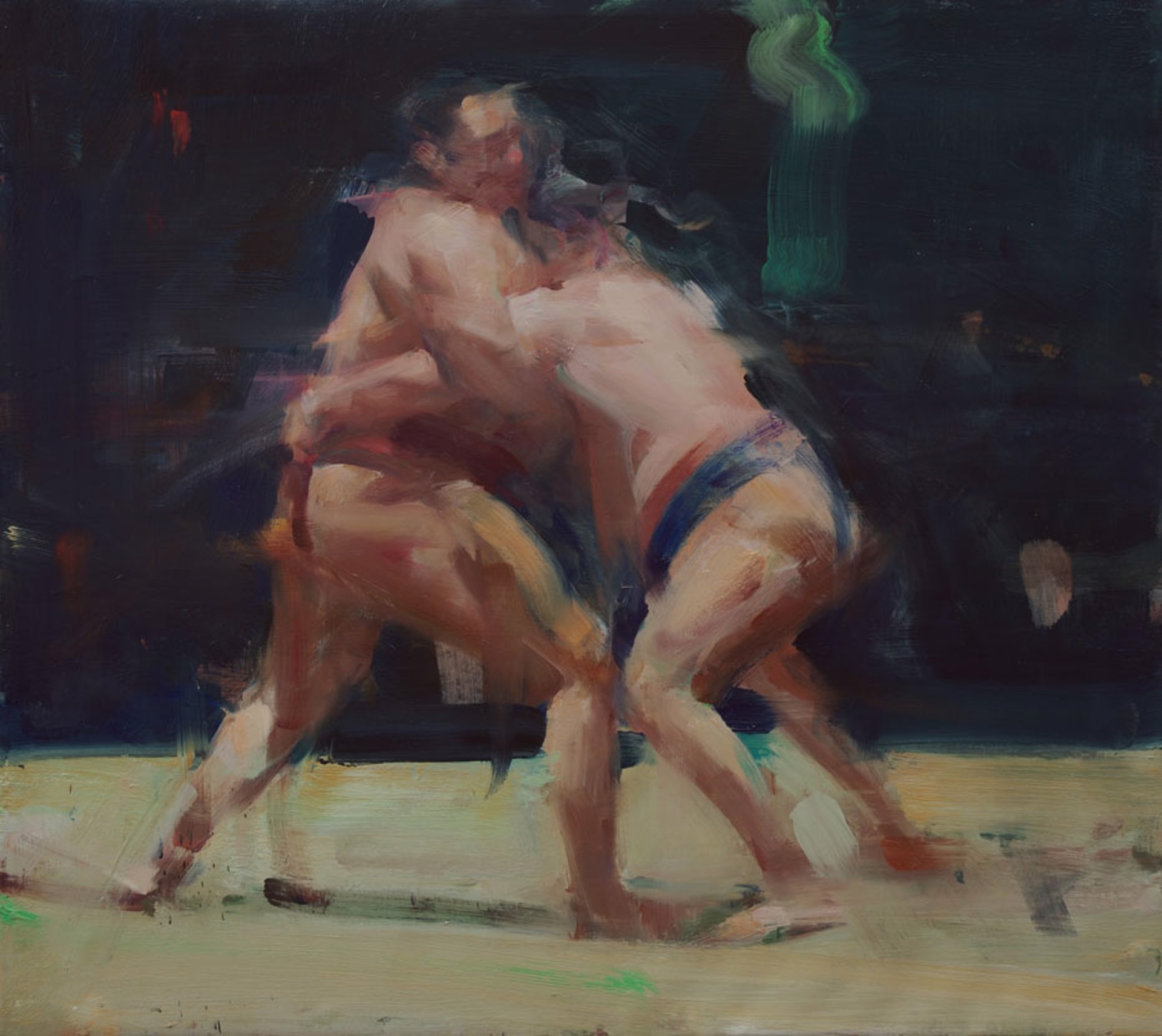 Two Wrestlers by David Shevlino