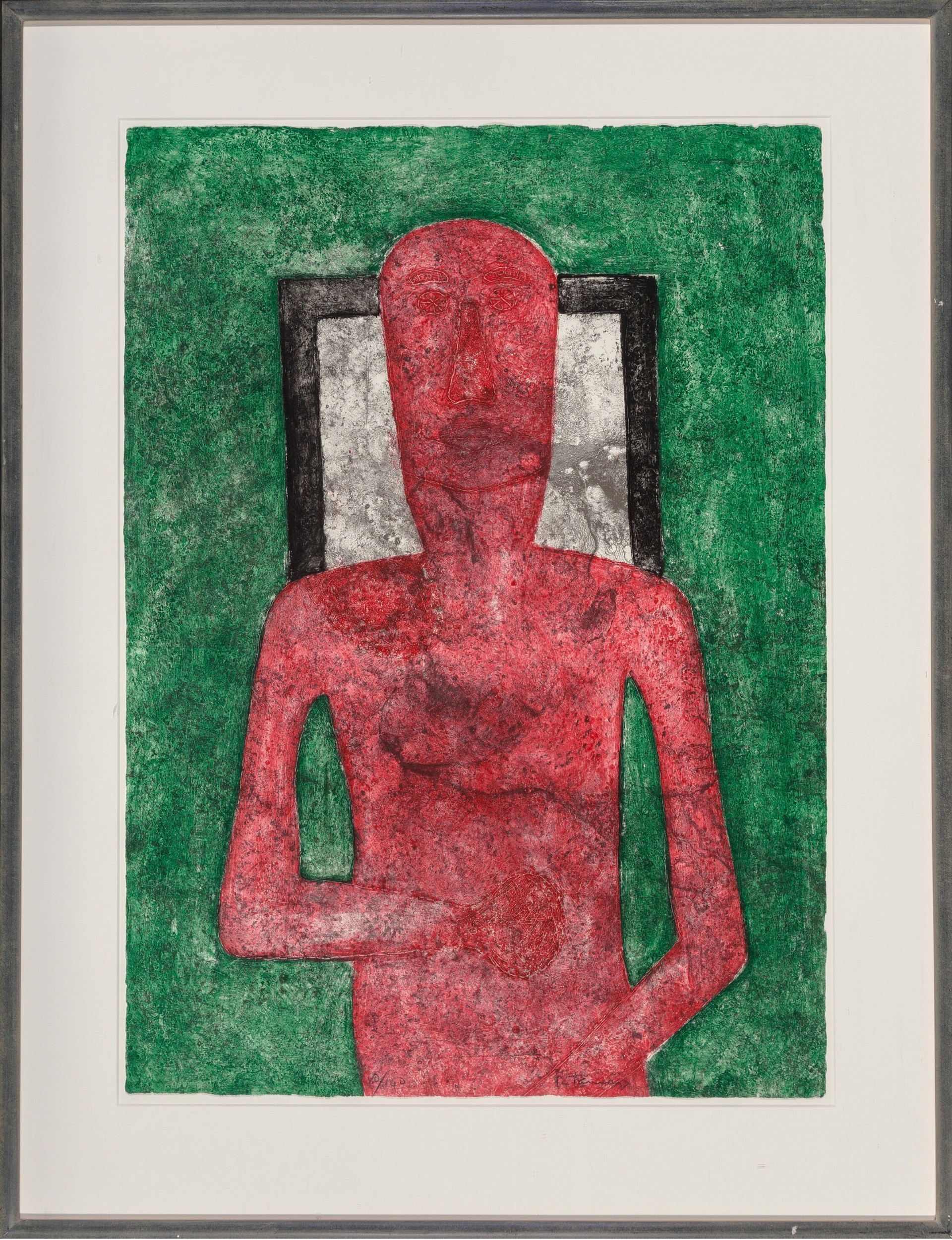 Hombre Rojo by Rufino Tamayo