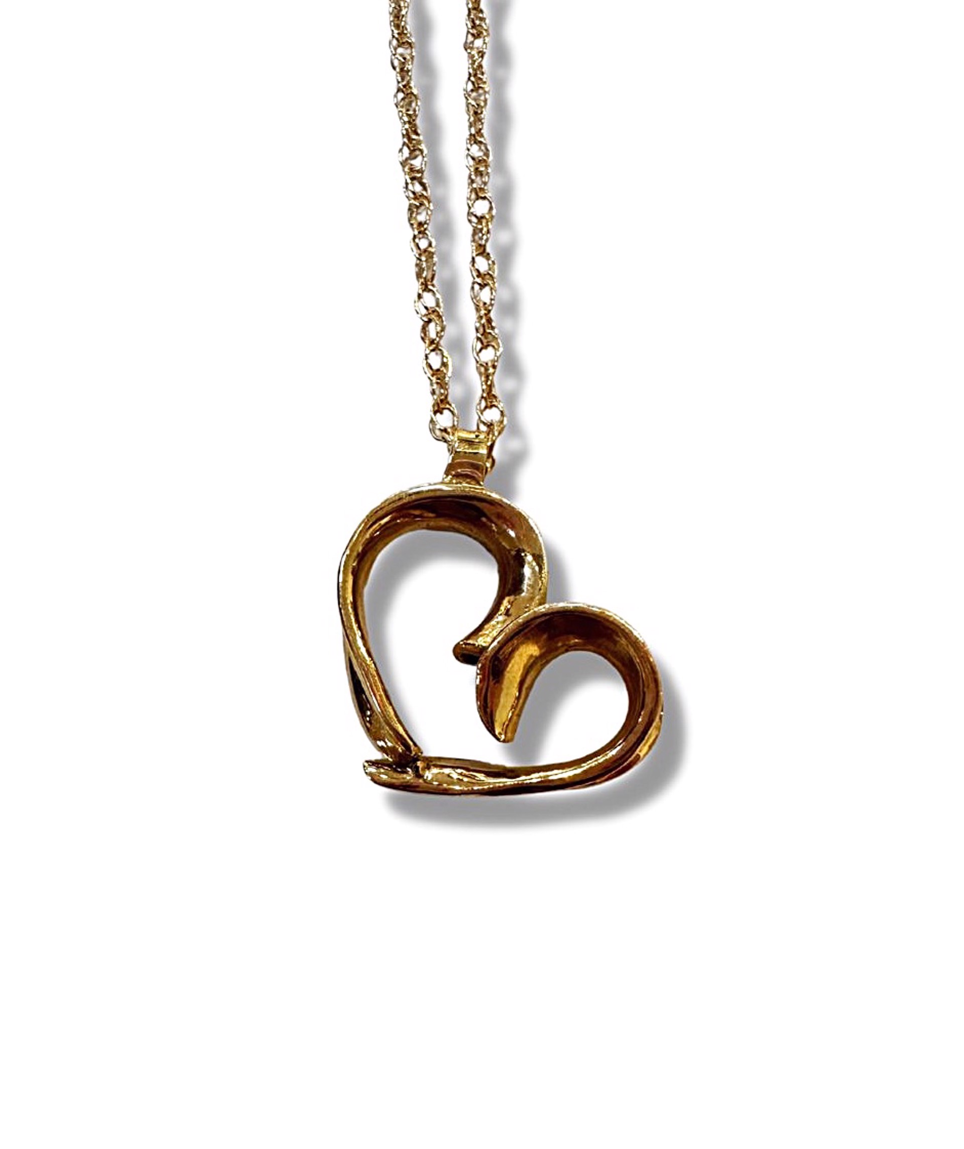 Necklace - 18K Gold Heart by Pattie Parkhurst