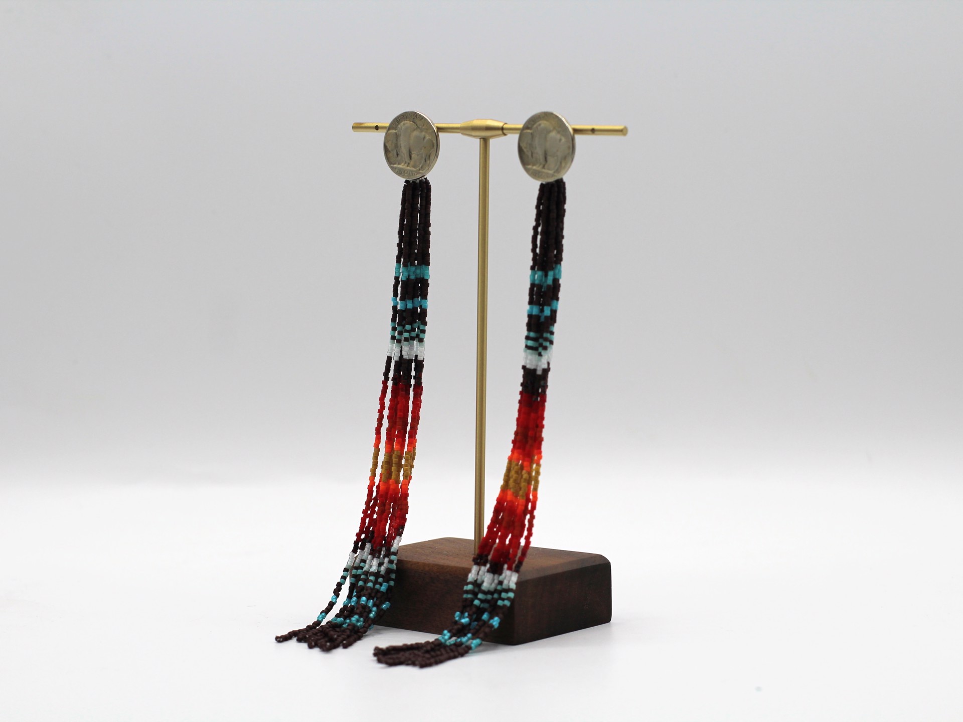 Saddle Blanket Earrings by Jessica Brewer