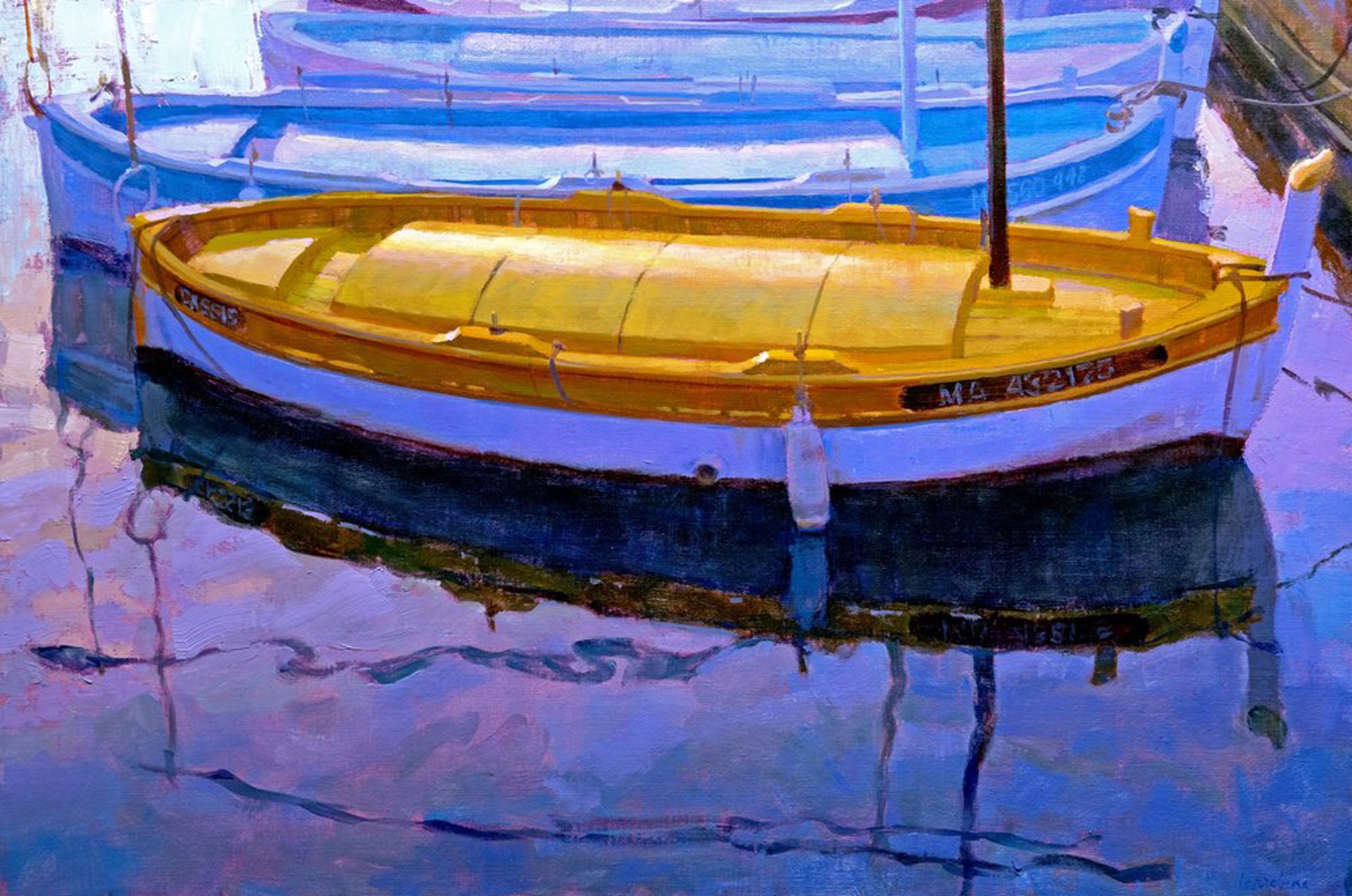 Small Harbor Reflections by Charles Iarrobino