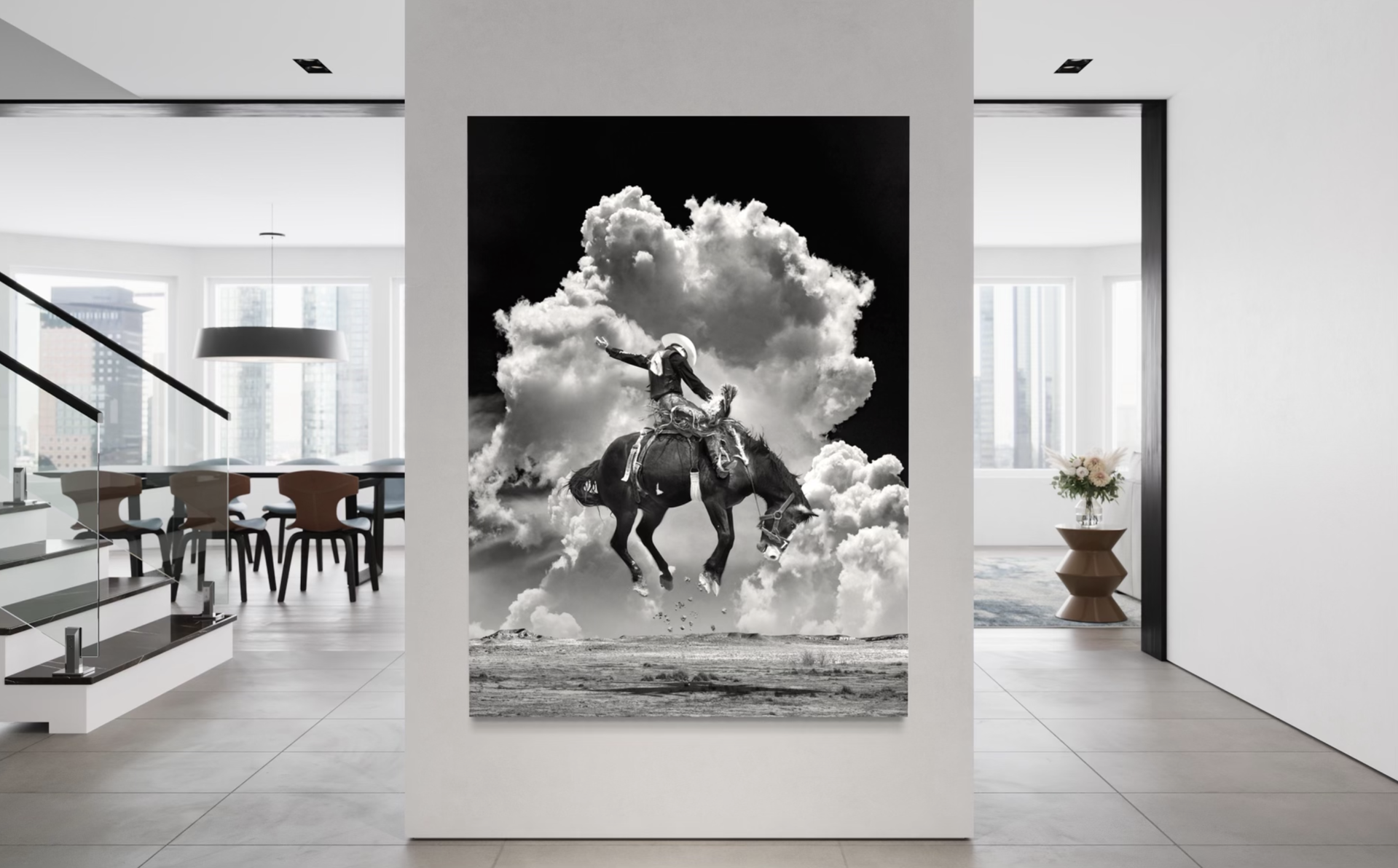 Zeke B&W (Frameless) by Steve Wrubel
