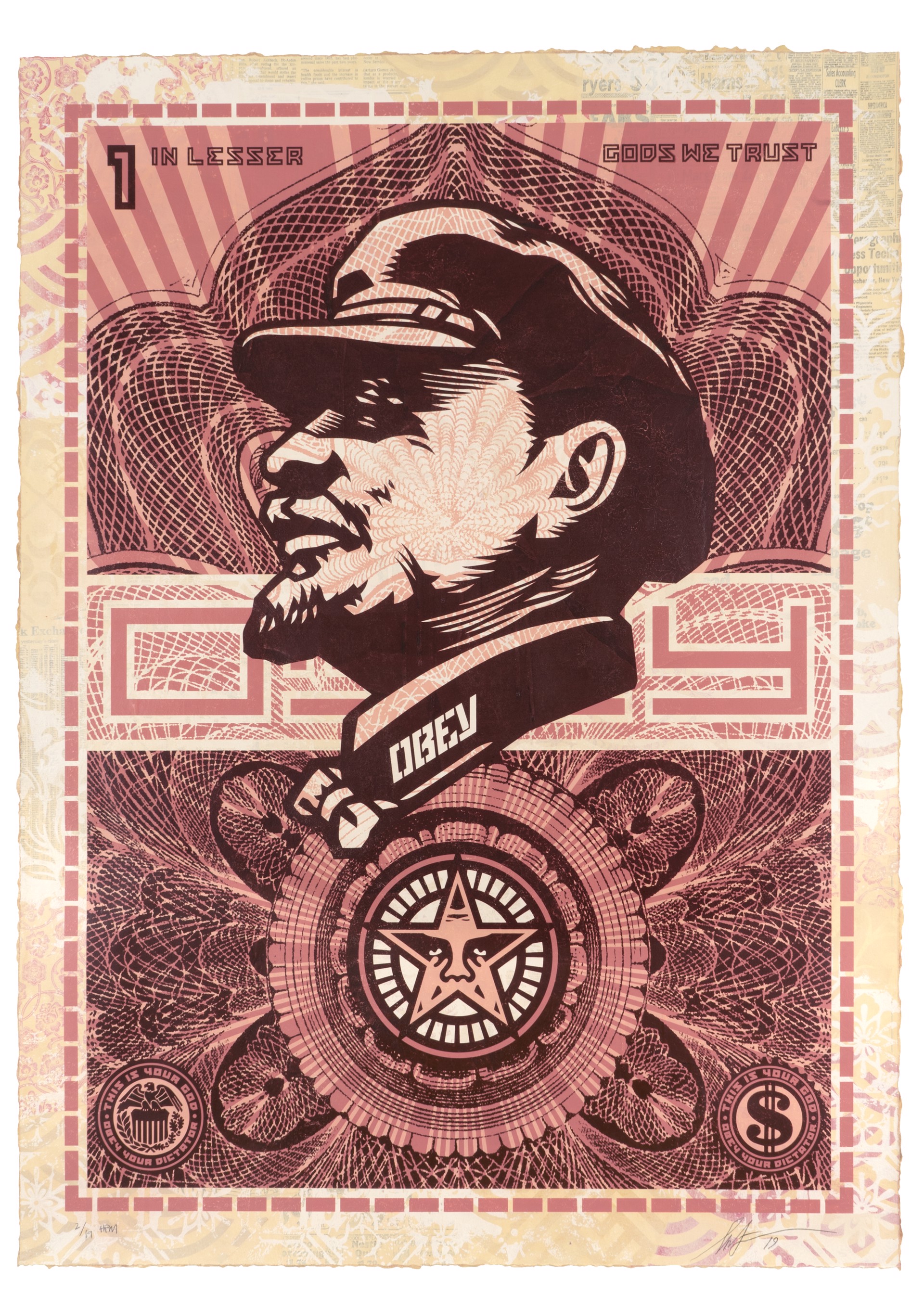 Lesser God Lenin, HPM by Shepard Fairey