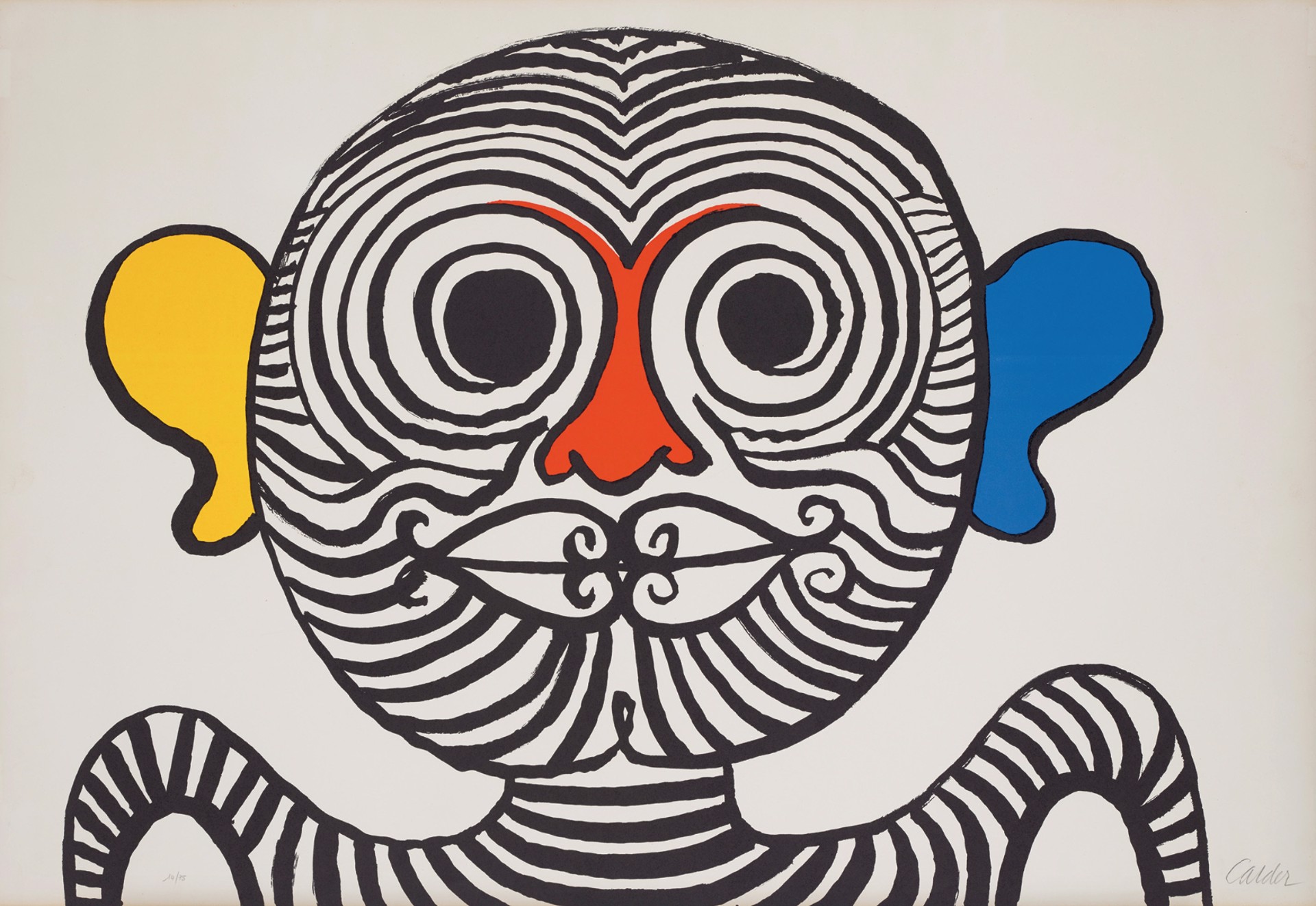 Nez et oreilles très gais (Very Gay Nose and Ears) by Alexander Calder