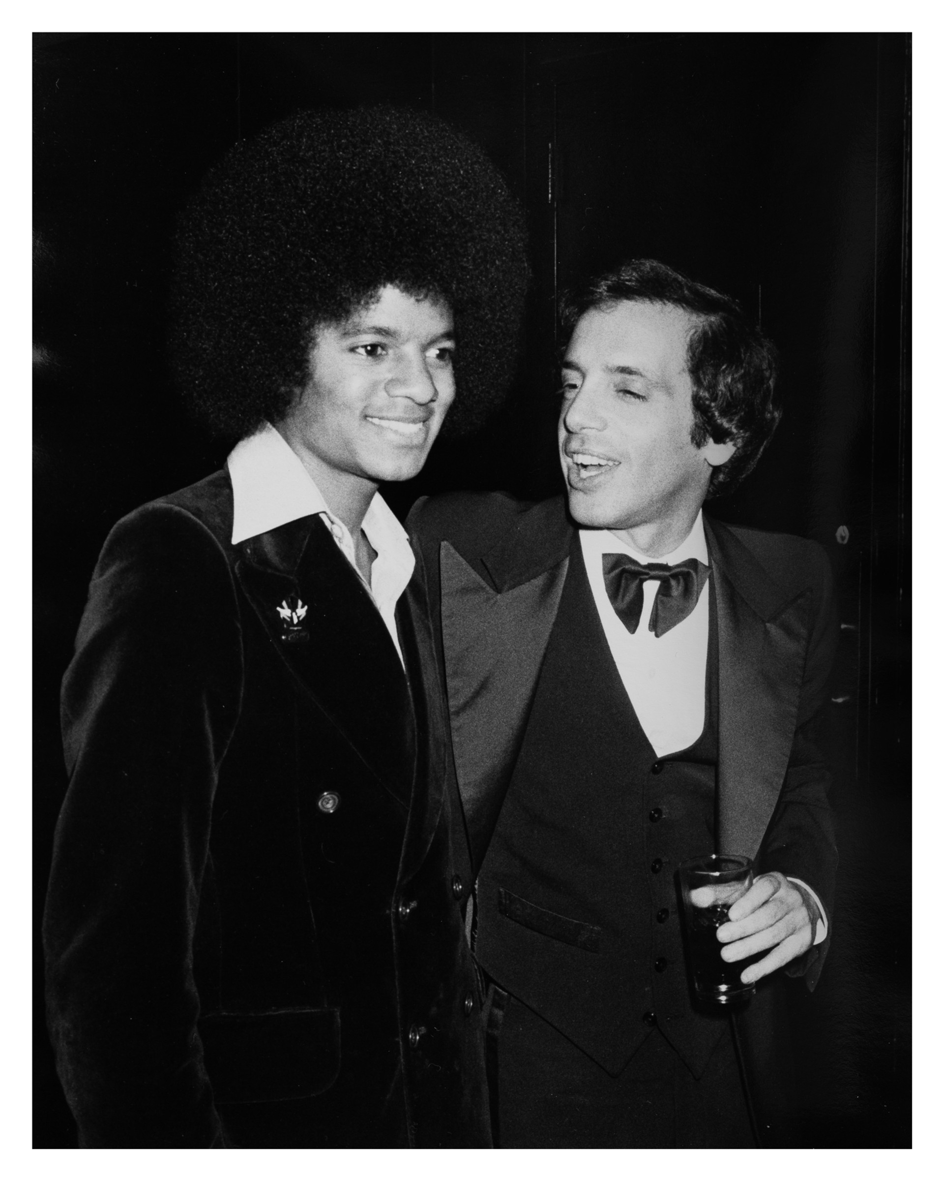 Michael Jackson and Steve Rubell by Ron Galella
