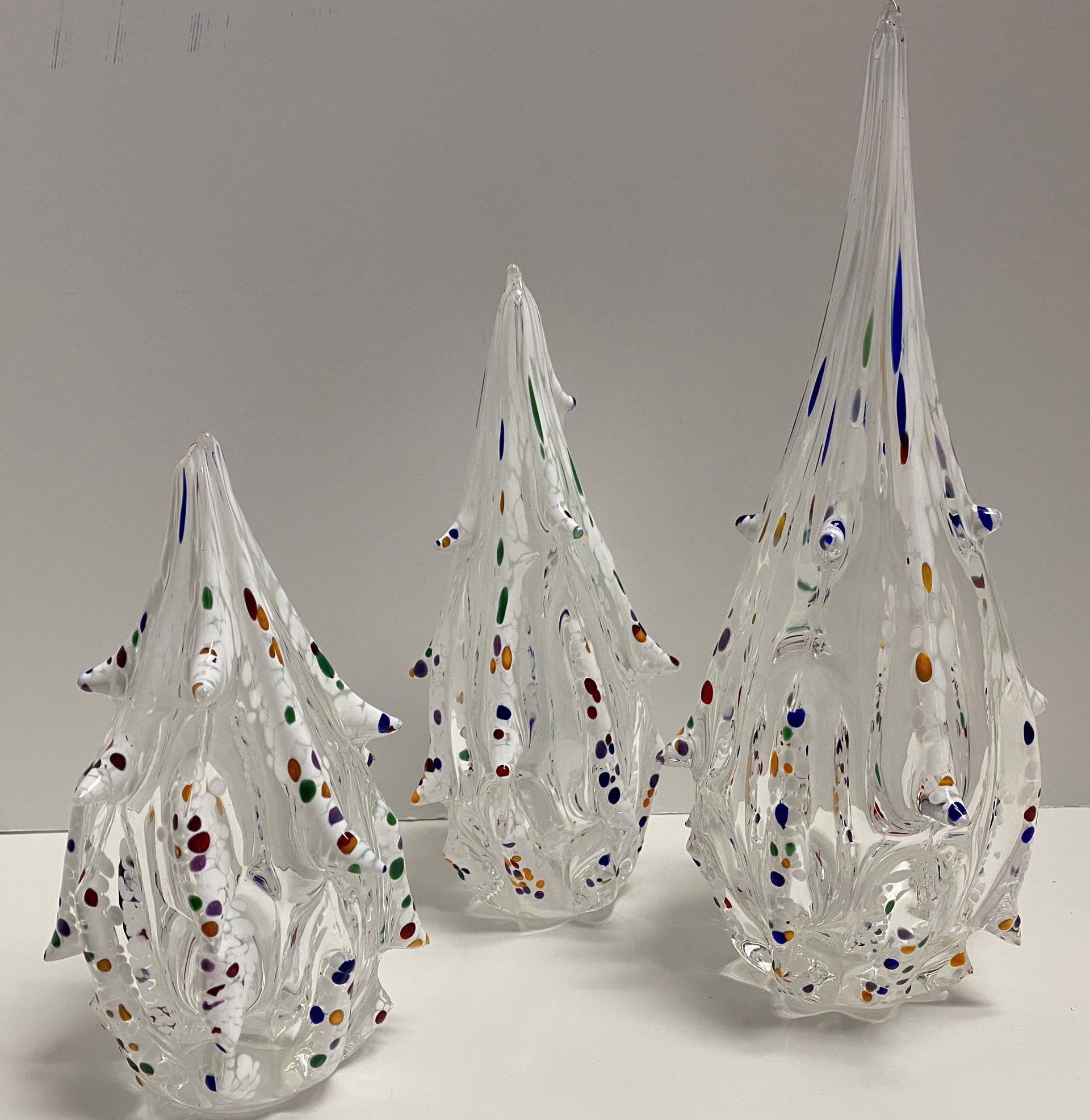 Christmas Trees (clear) by Rosetree Glass