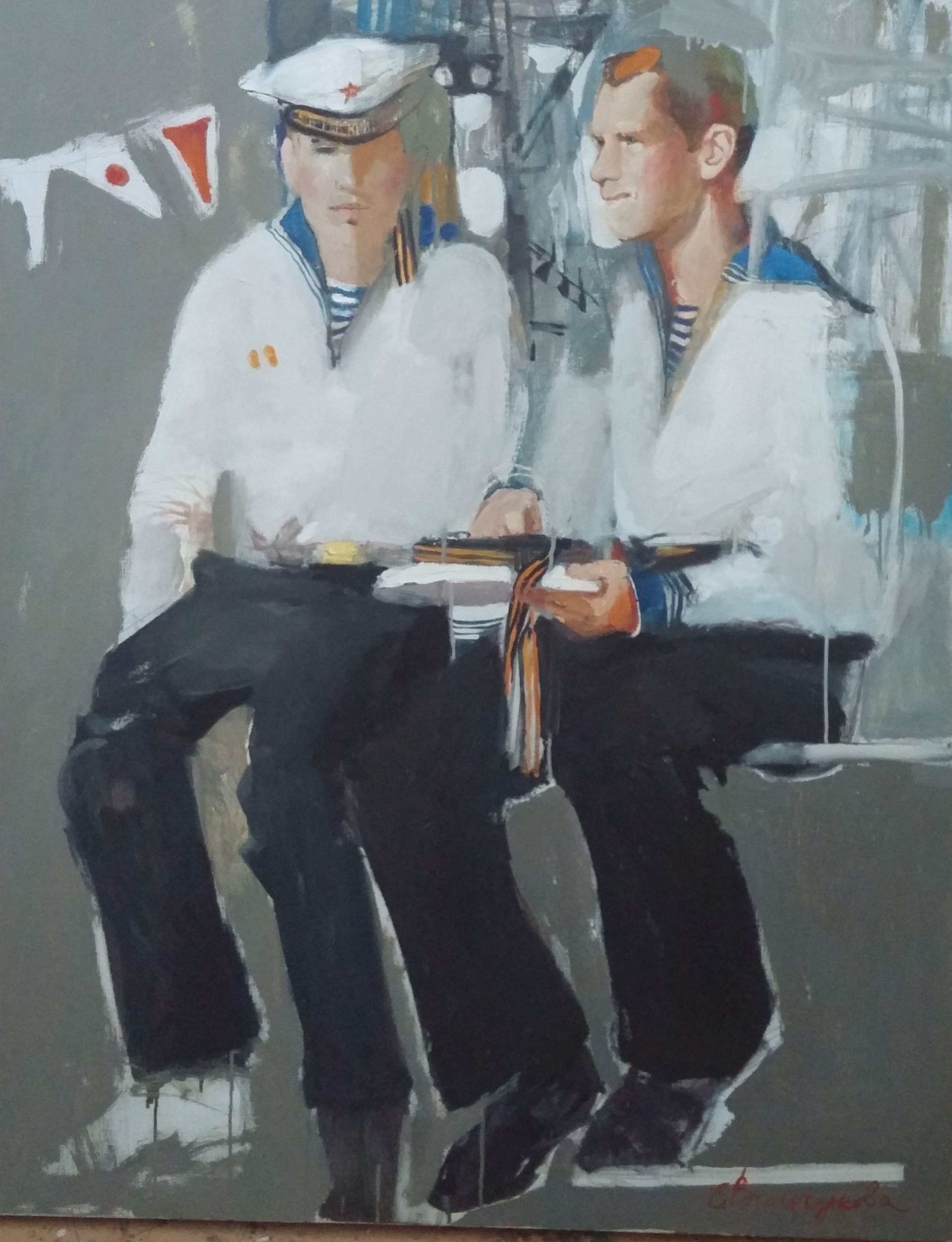 Two Sailors by Elena Vilchukova