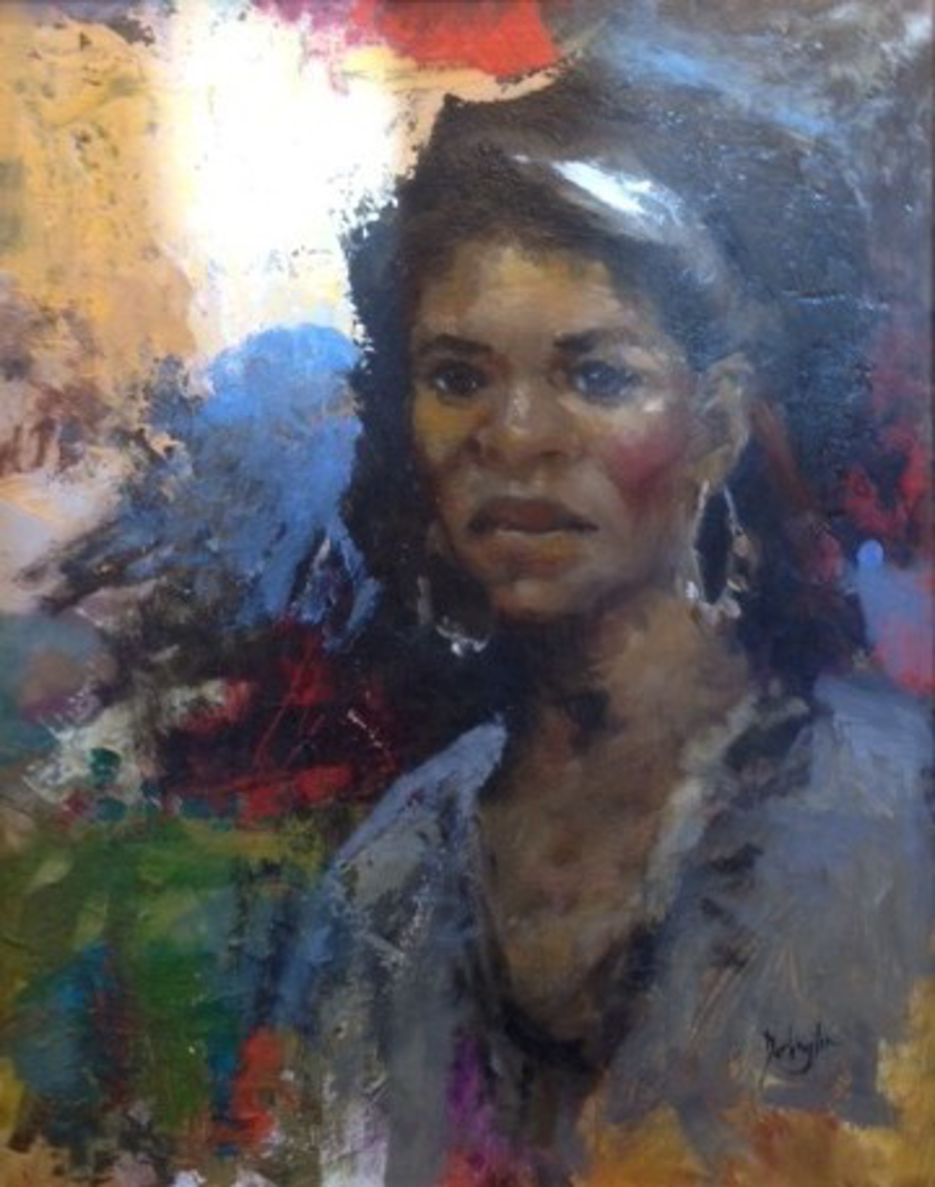 Woman with Earrings by Jim Darlington